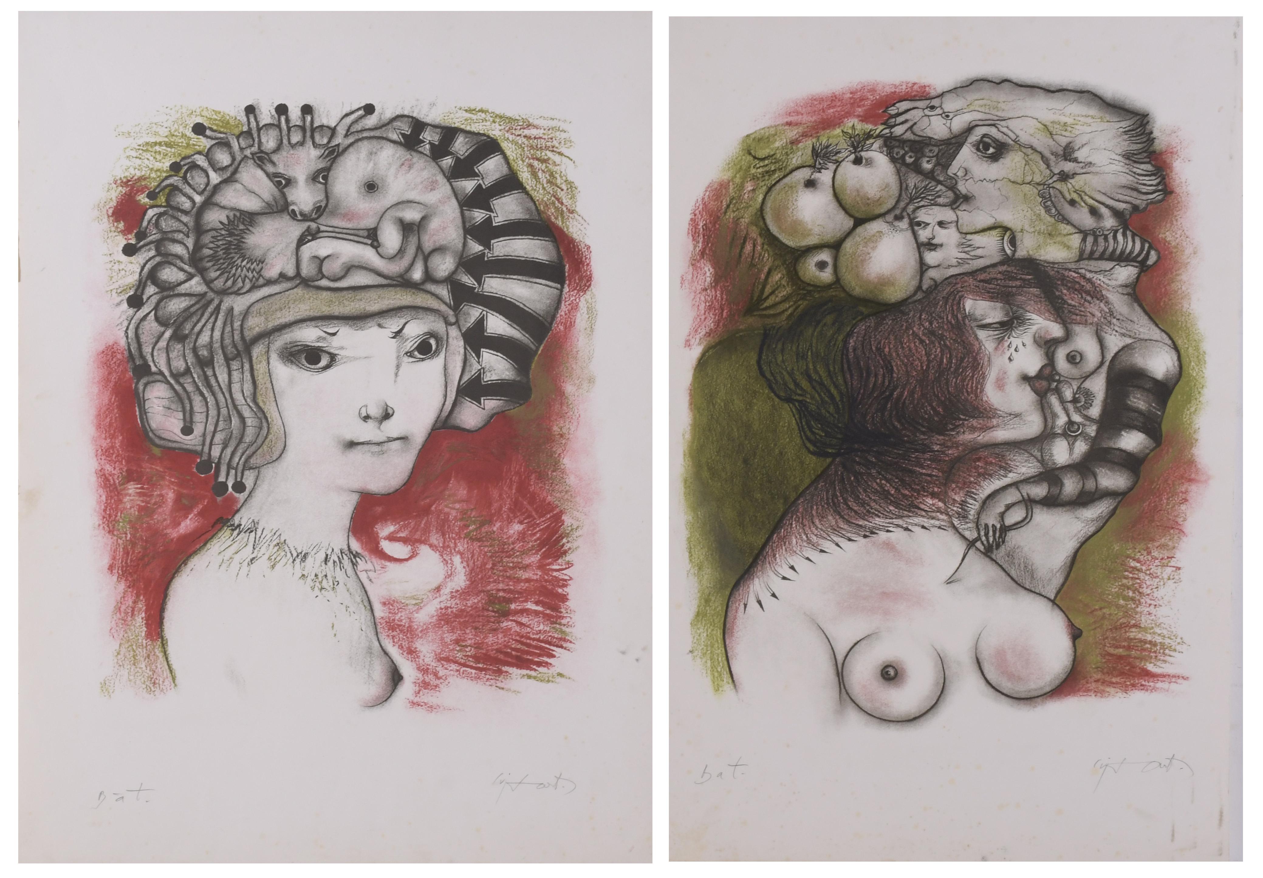 MODEST CUIXART i TÀPIES (1925-2007). Set of 2 lithographs.