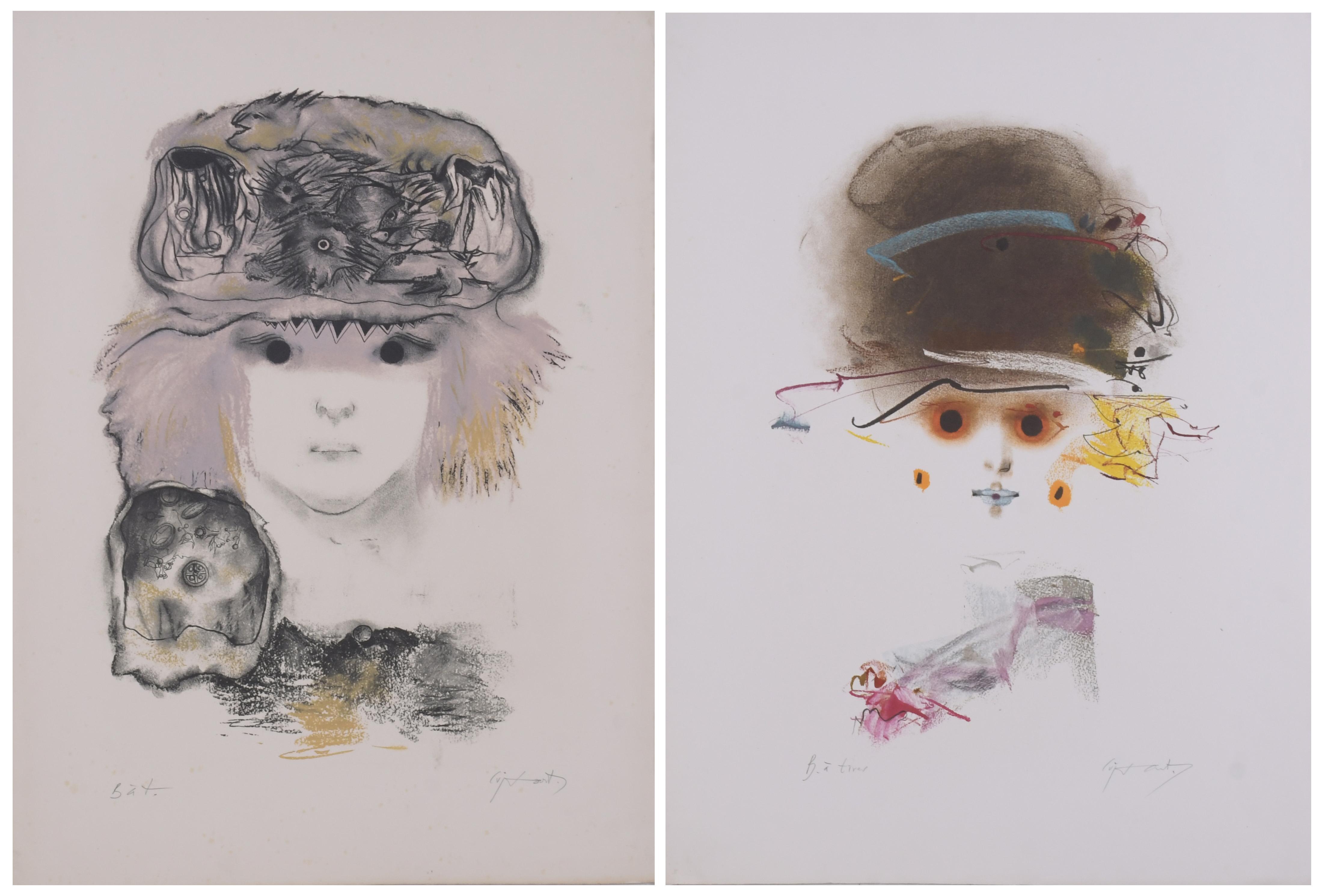 MODEST CUIXART i TÀPIES (1925-2007). Set of 2 lithographs.