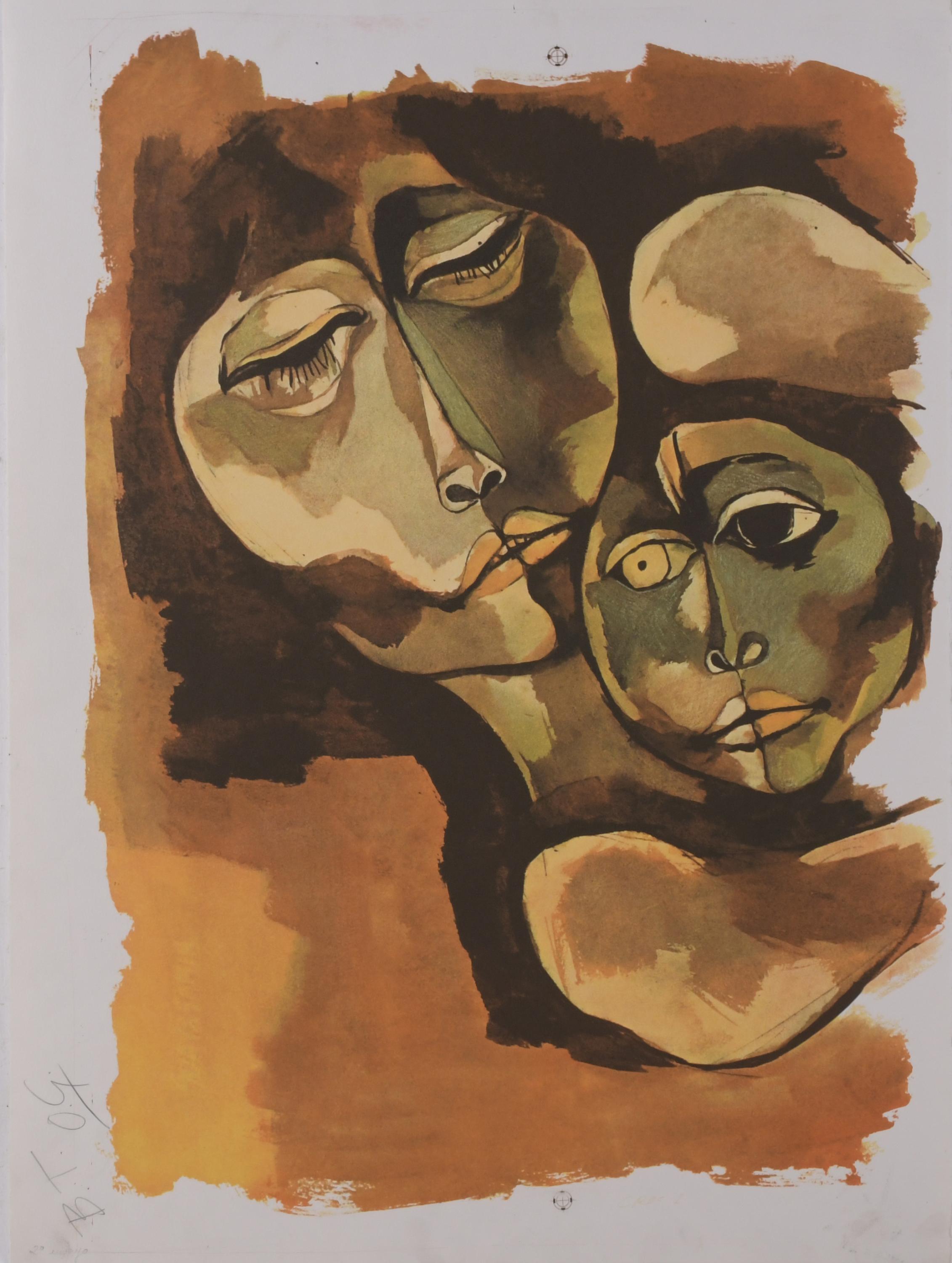 OSWALDO GUAYASAMIN (1919-1999). Lithograph.