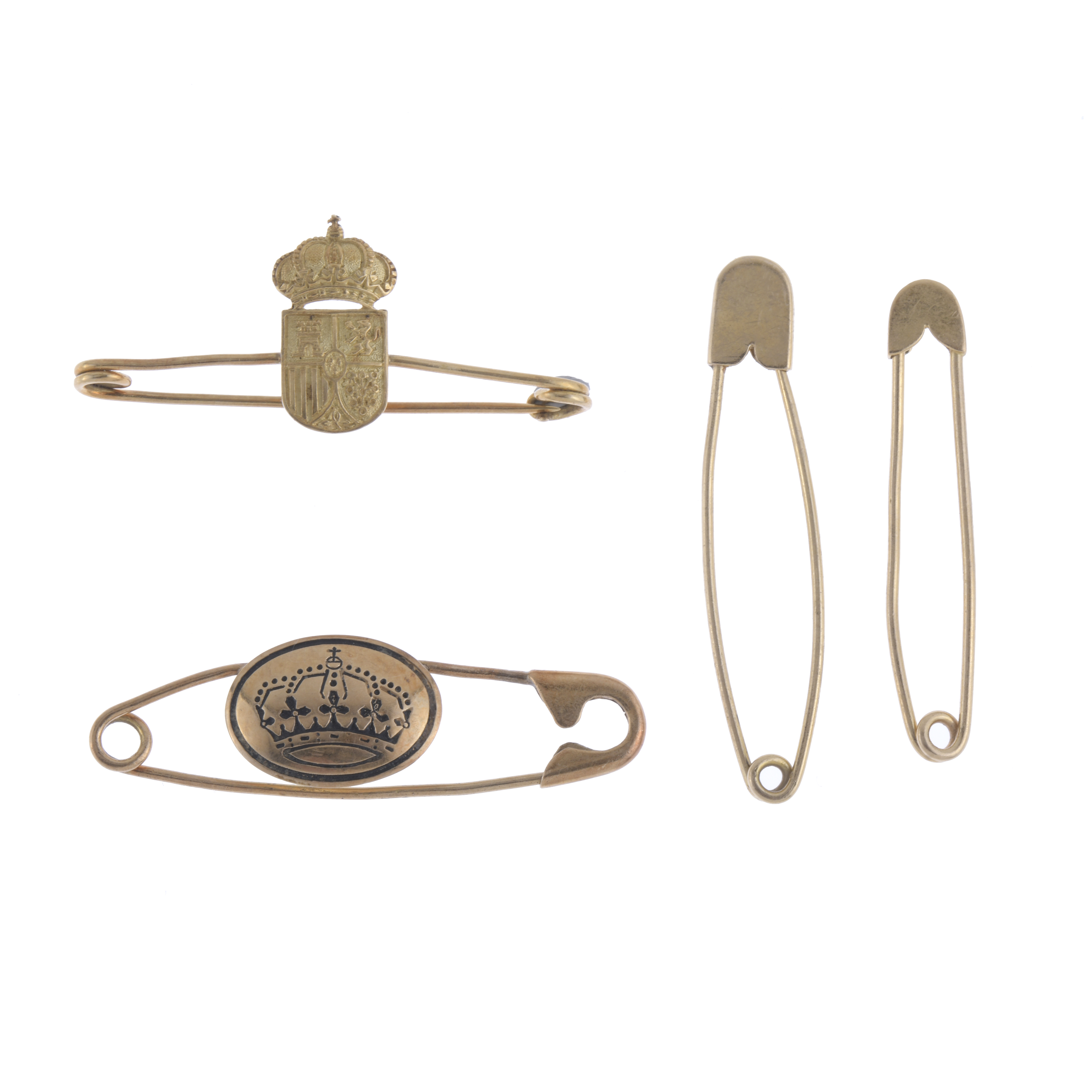 SET OF FOUR TIE PINS