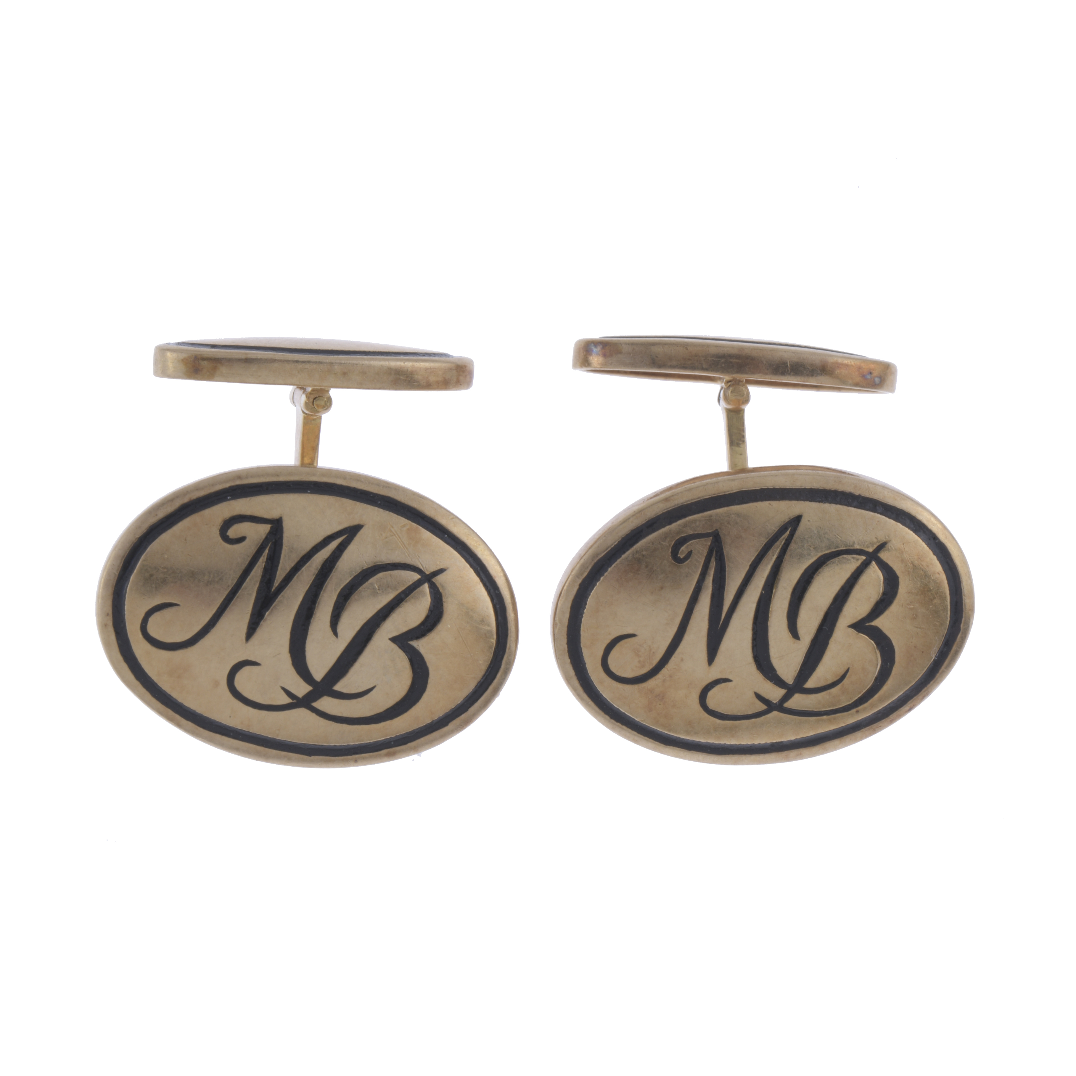 CUFFLINKS WITH MB INITIALS