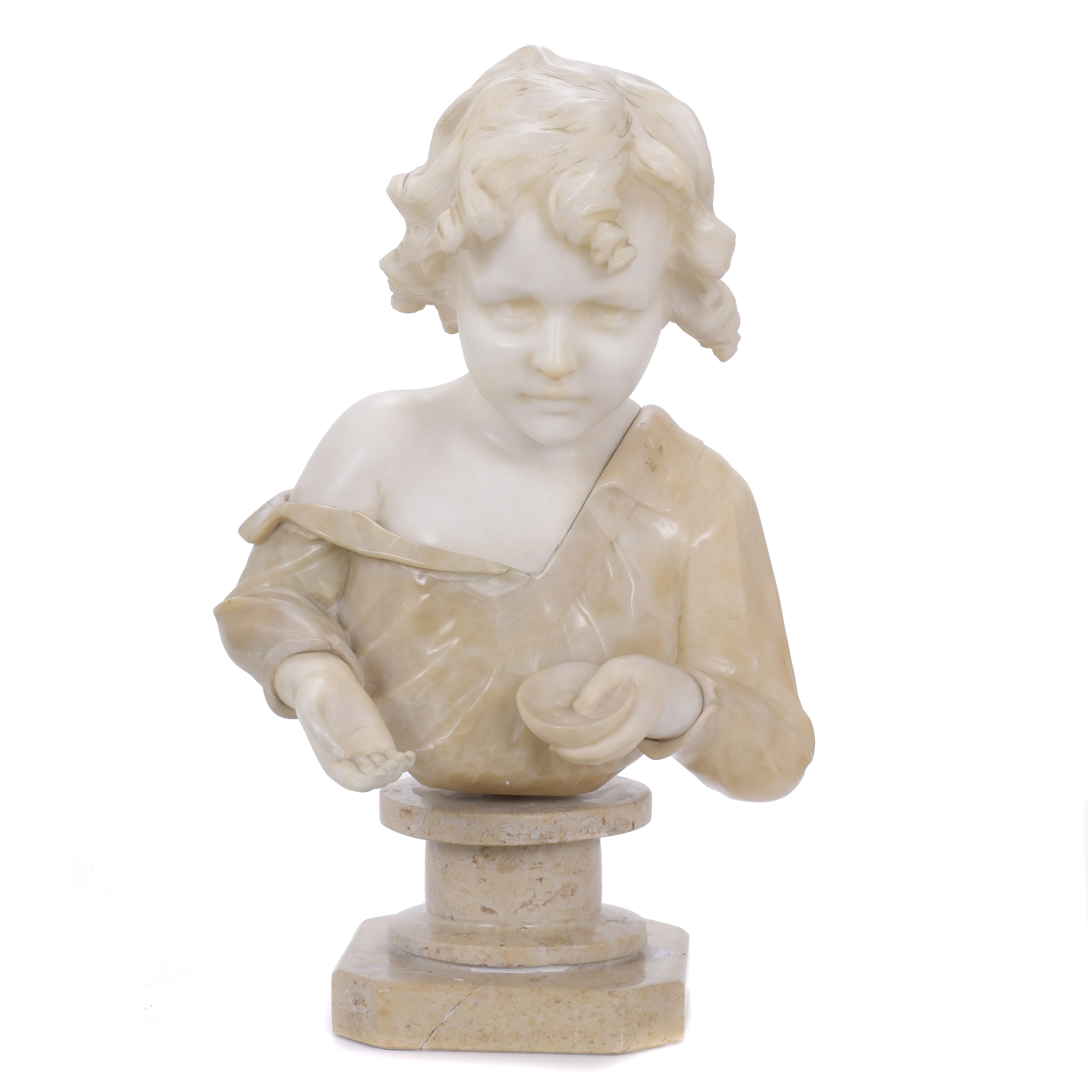 CHILD&#39;S BUST, 20TH CENTURY.