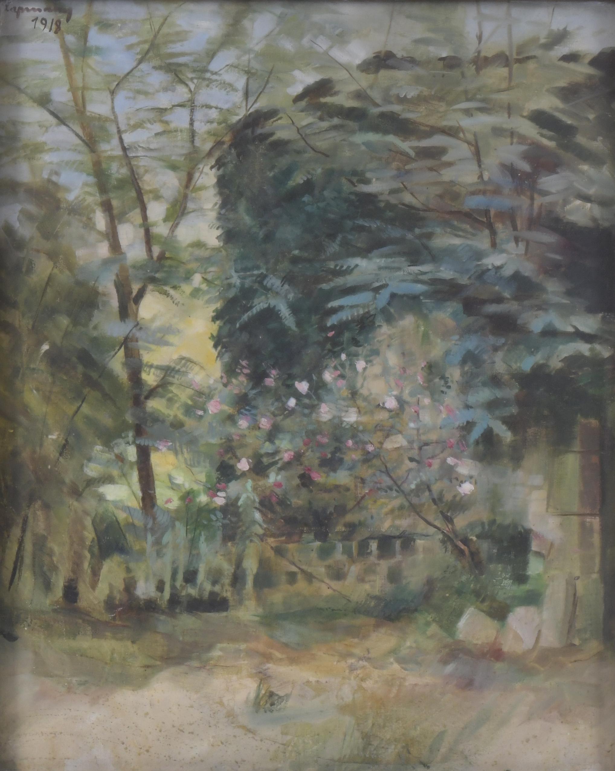 RAMON CAPMANY (1899-1992). "JARDÍN", 1918.