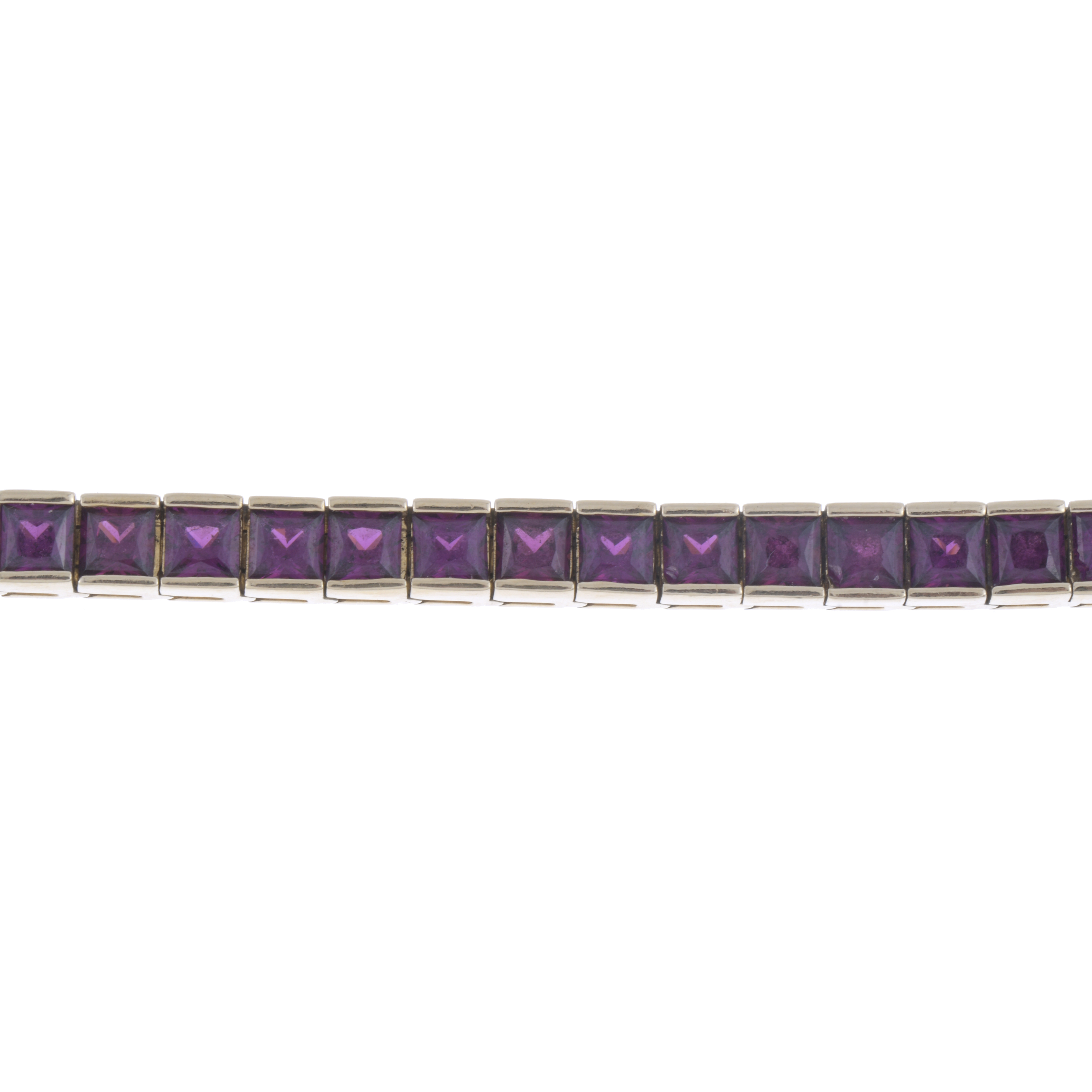 RIVIÉRE BRACELET WITH AMETHYSTS