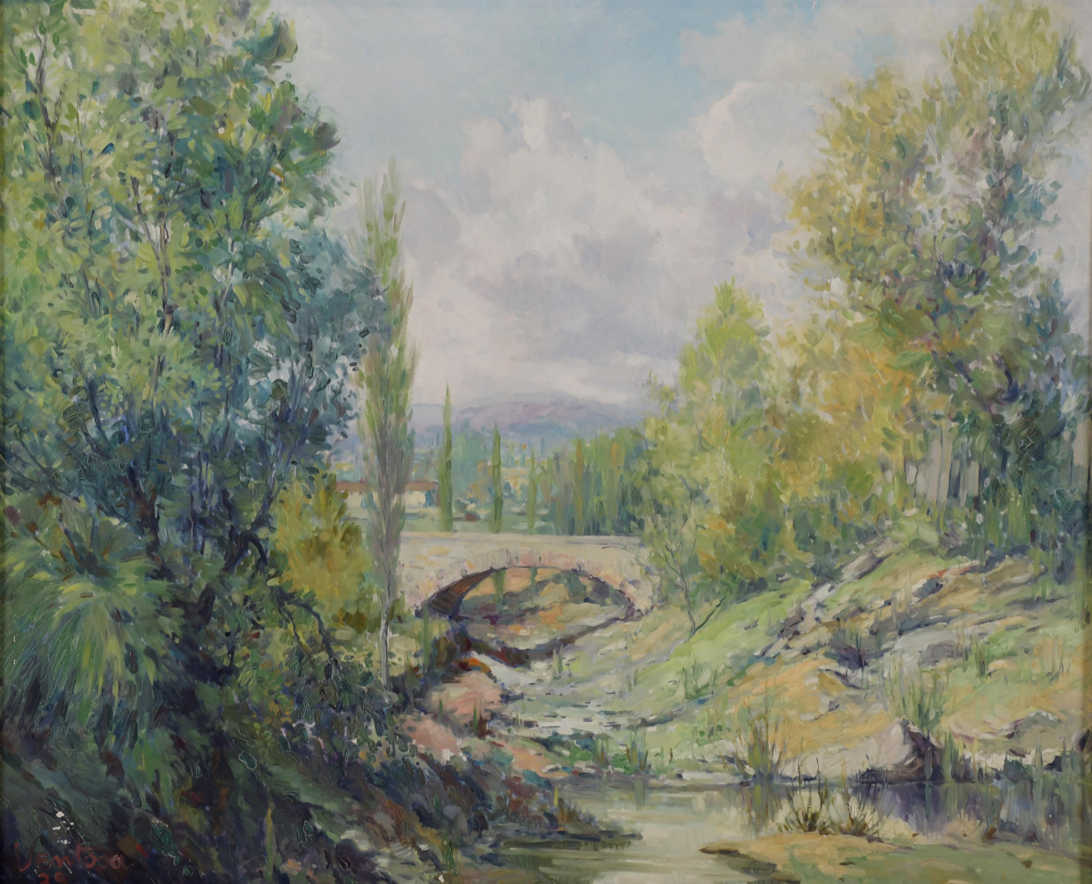 JOSEP VENTOSA DOMÈNECH (1897-1982). "EL PUENTE", 1939.