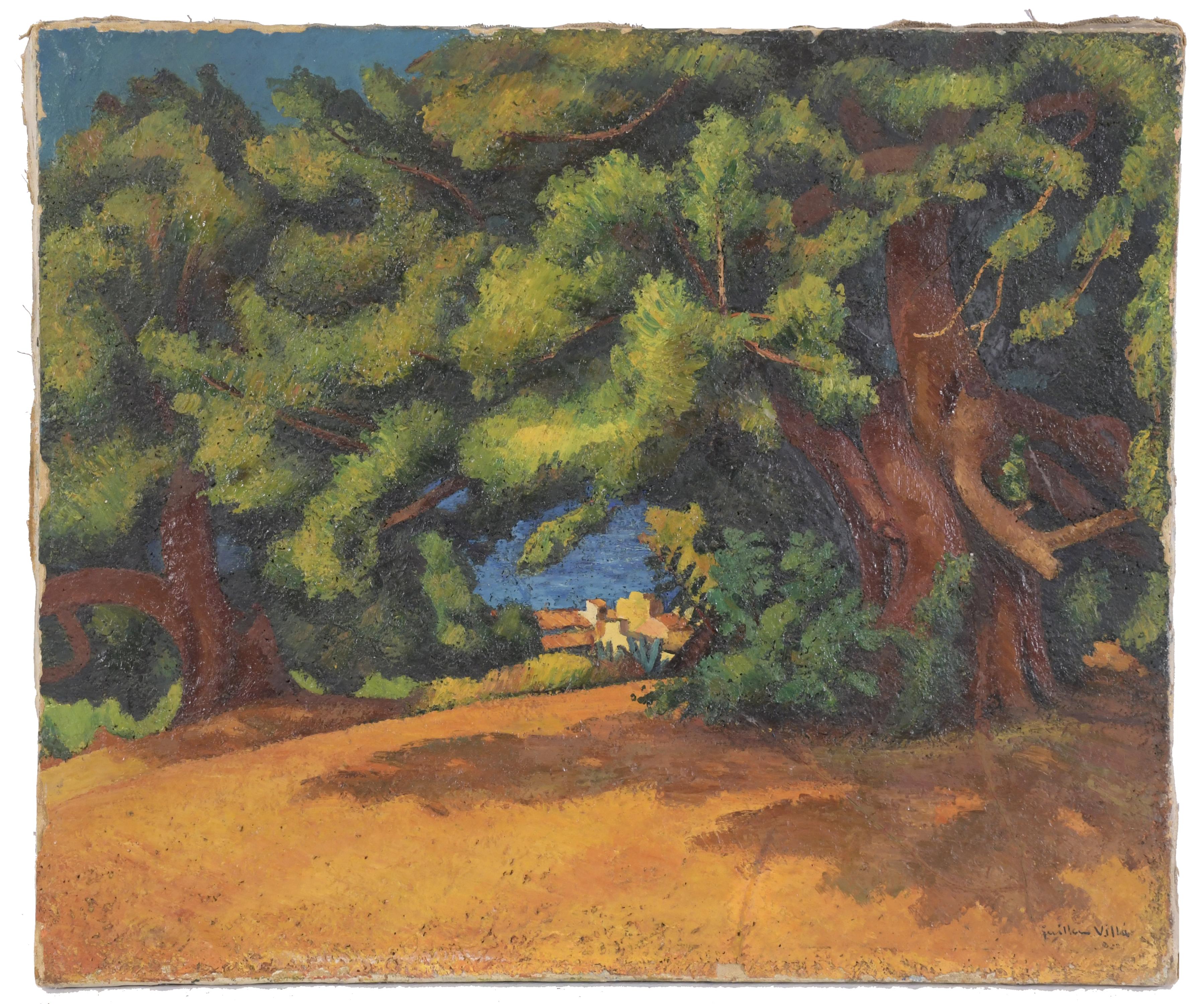 GUILLEM VILLA BASSOLS (1917-2005). "PAISAJE TEIÀ", 1946.