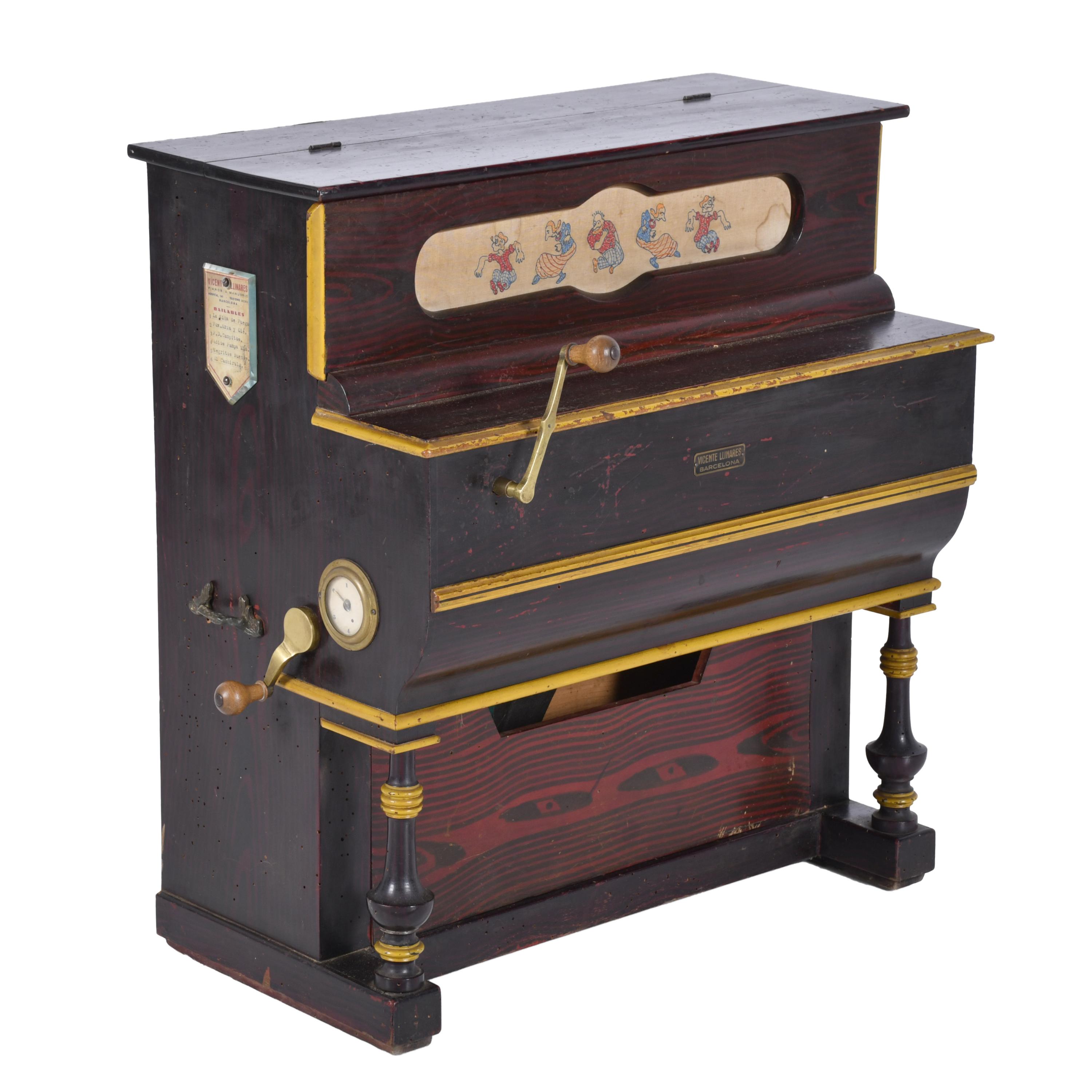 Toy barrel organ, mid 20th century.