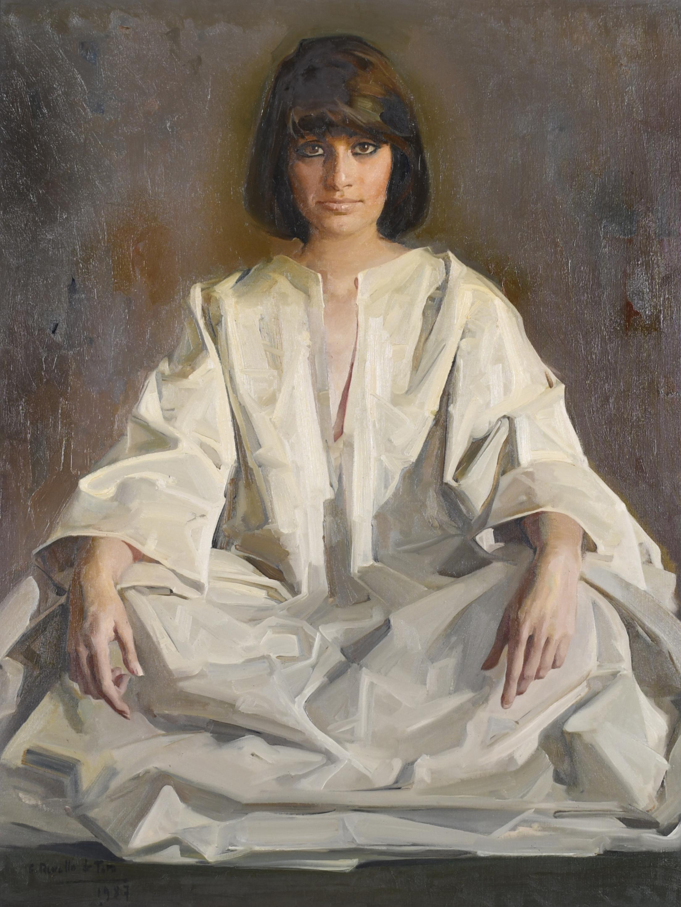 FELIX REVELLO DE TORO (1926). ‘Woman&#39;s portrait in white’, 
