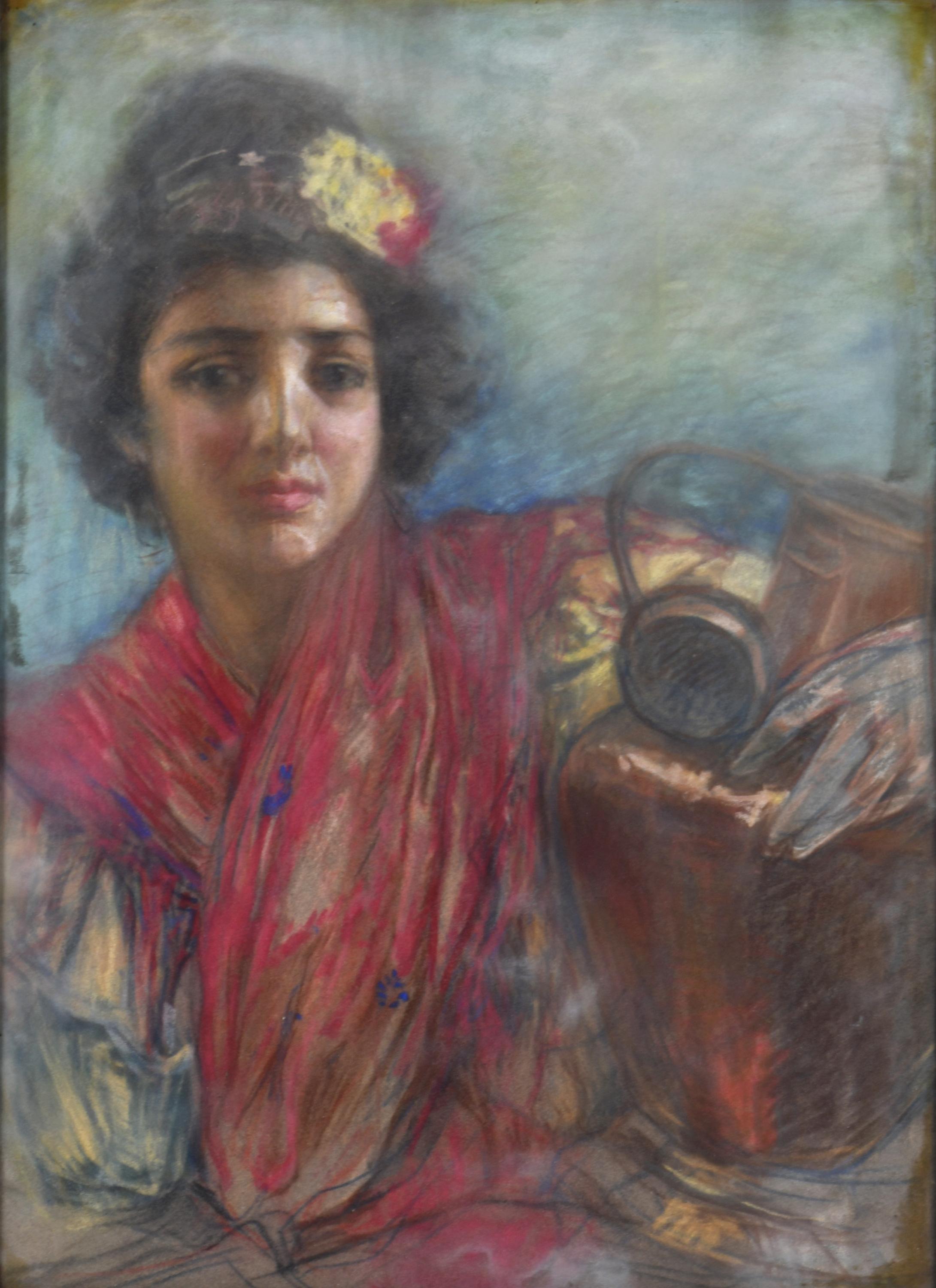 ATTRIBUTED TO JULIO BORRELL (1877-1957). &#39;Girl with a shawl