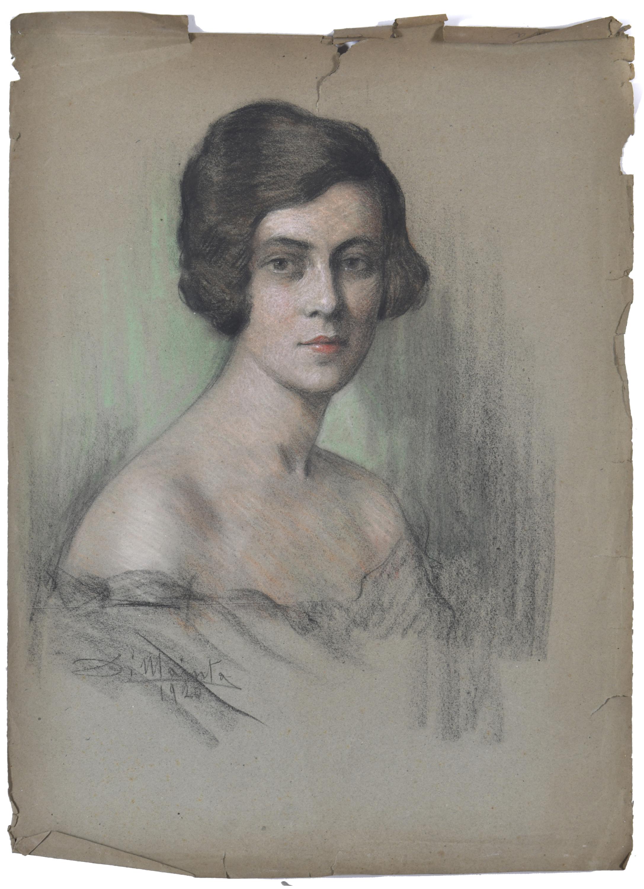 SALVATORE DI MAIUTA (19TH-20TH CENTURY). &#39;Woman&#39;s portrait&#39;