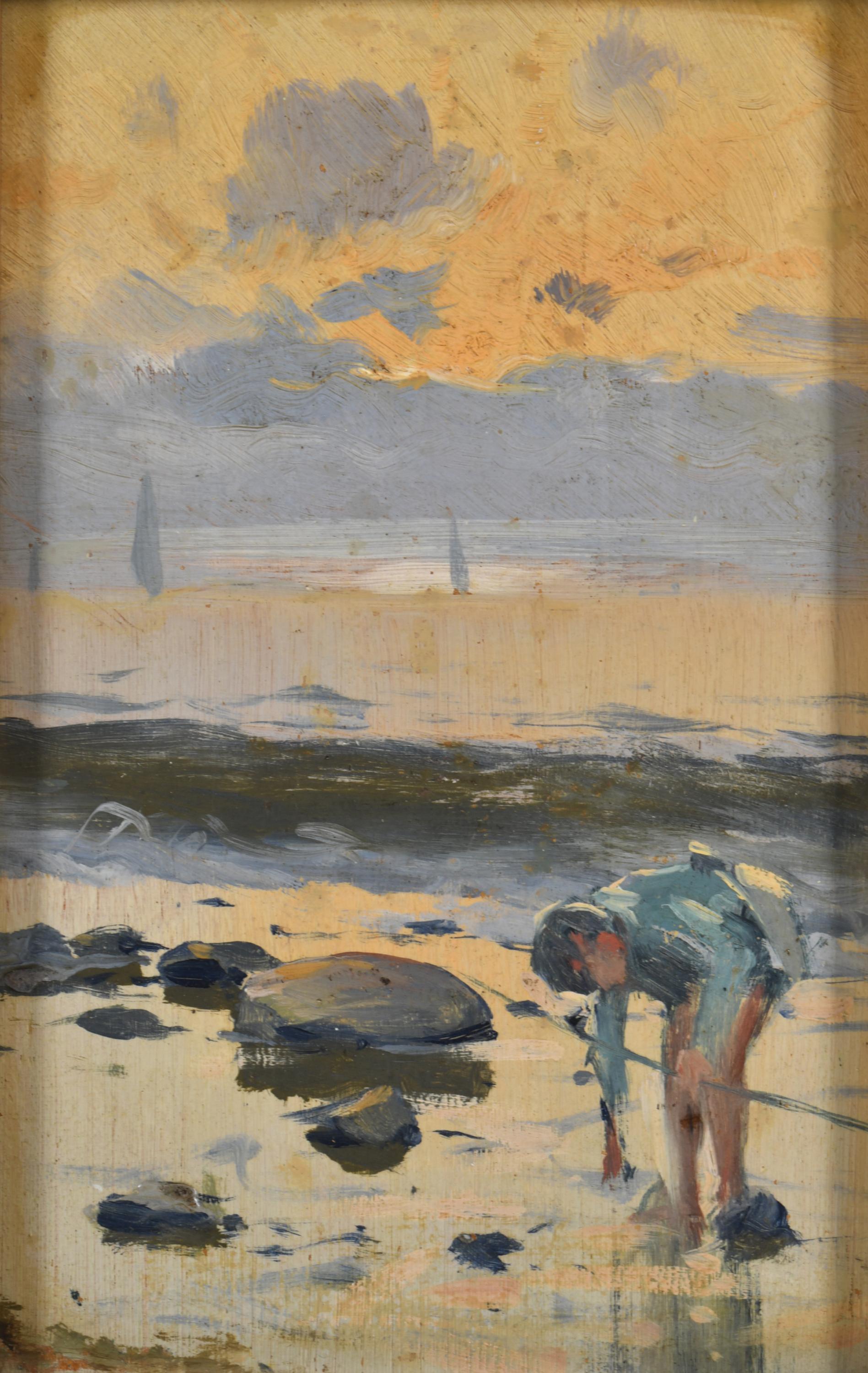 SEGUNDO MATILLA MARINA (1862-1937). ‘Boy on the shore&#39;.
