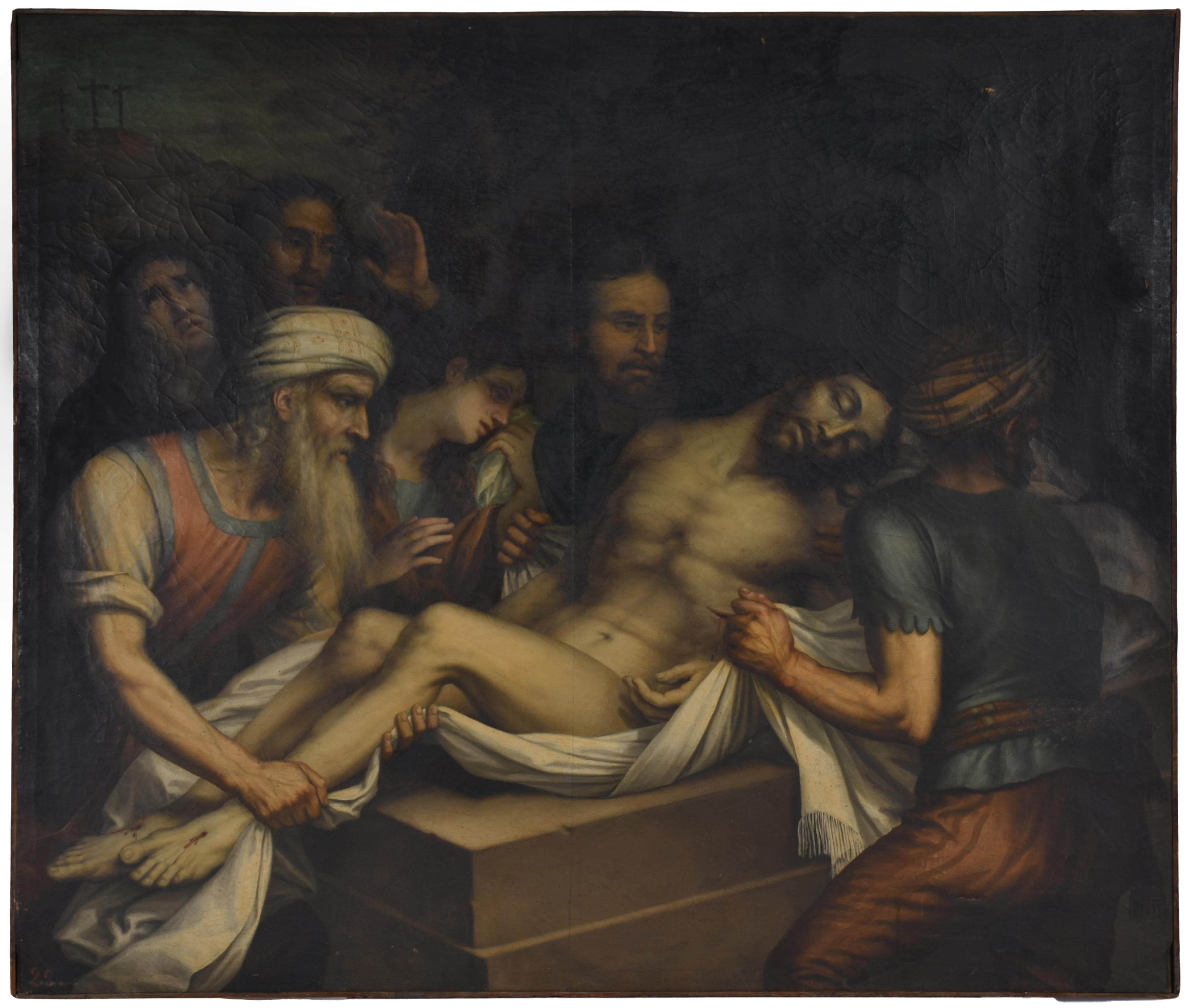 ANTONI FERRAN Y SATAYOL (1786-1857).  ‘Burial of Christ’, c