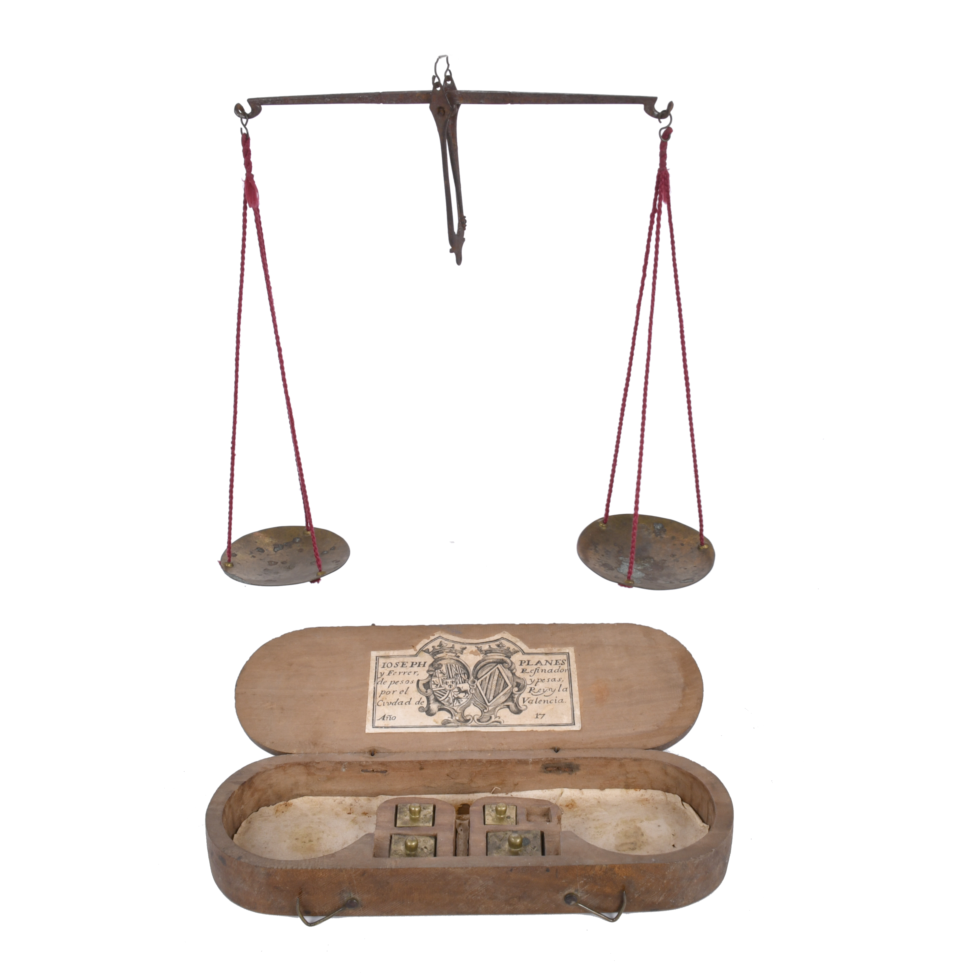 Weighing scales, late 18th century.