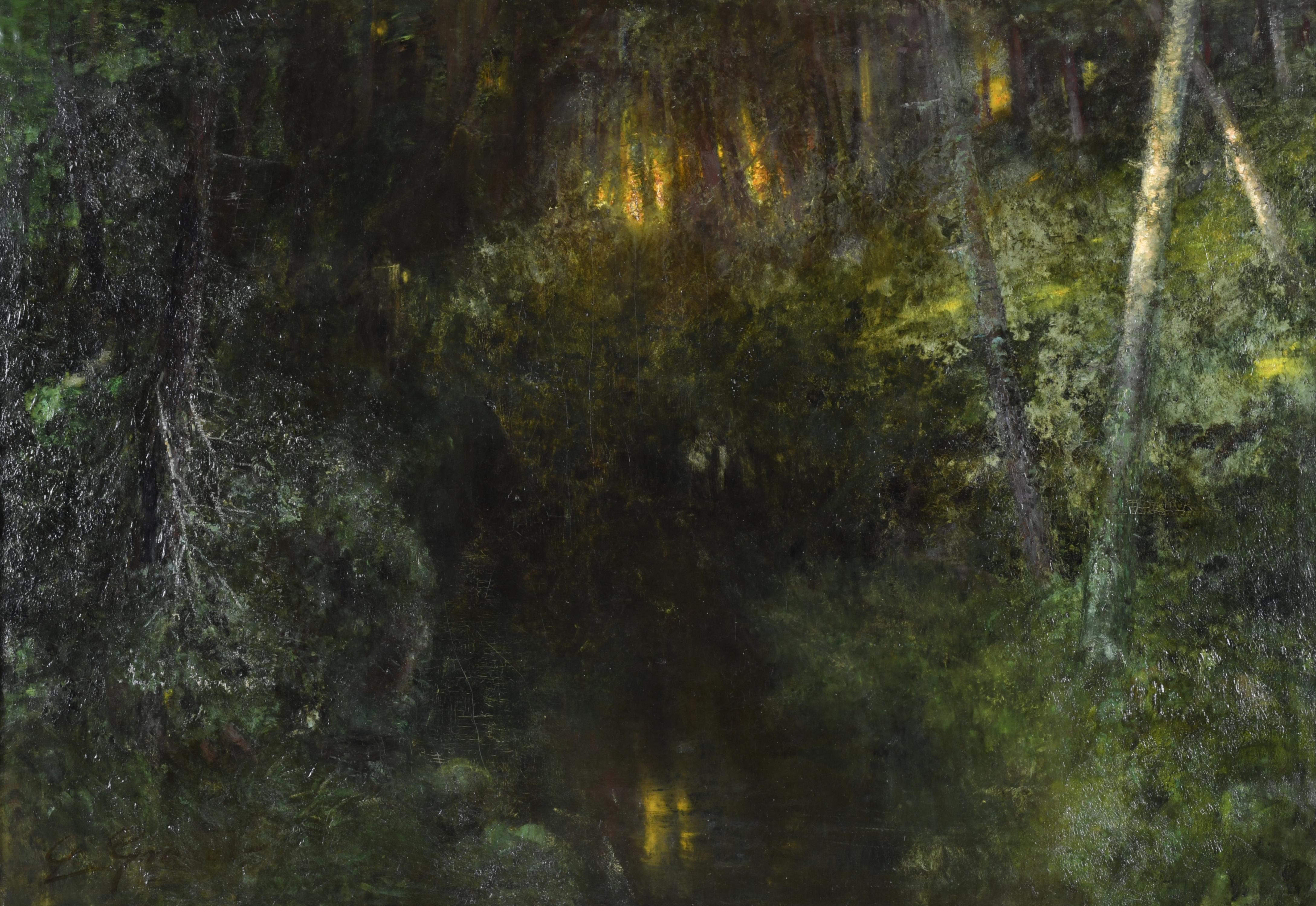 LLUÍS GRANER (1863-1929) ‘Night forest’.
