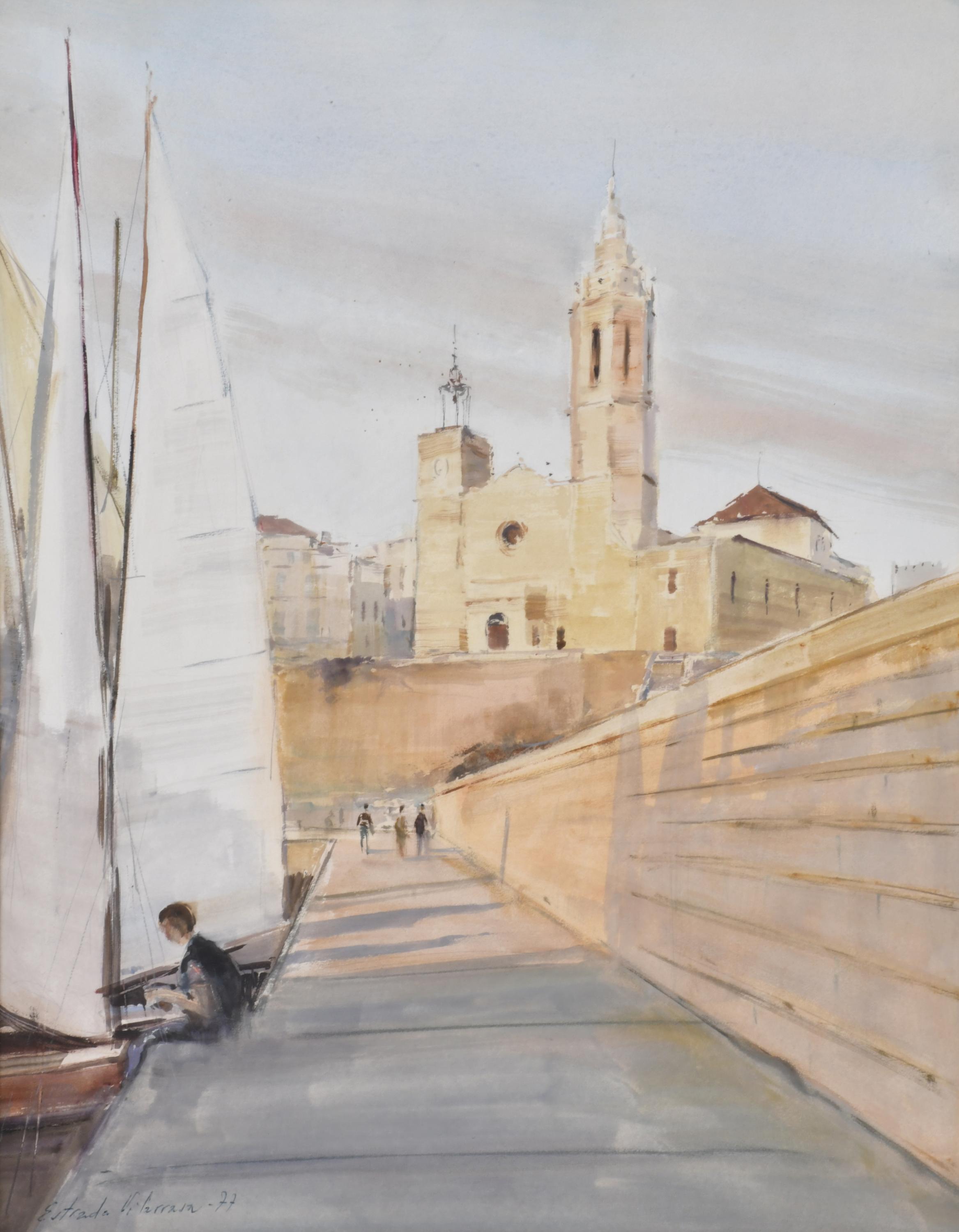 ALBERT ESTRADA VILARRASA (1934).  "Sitges", 1977.