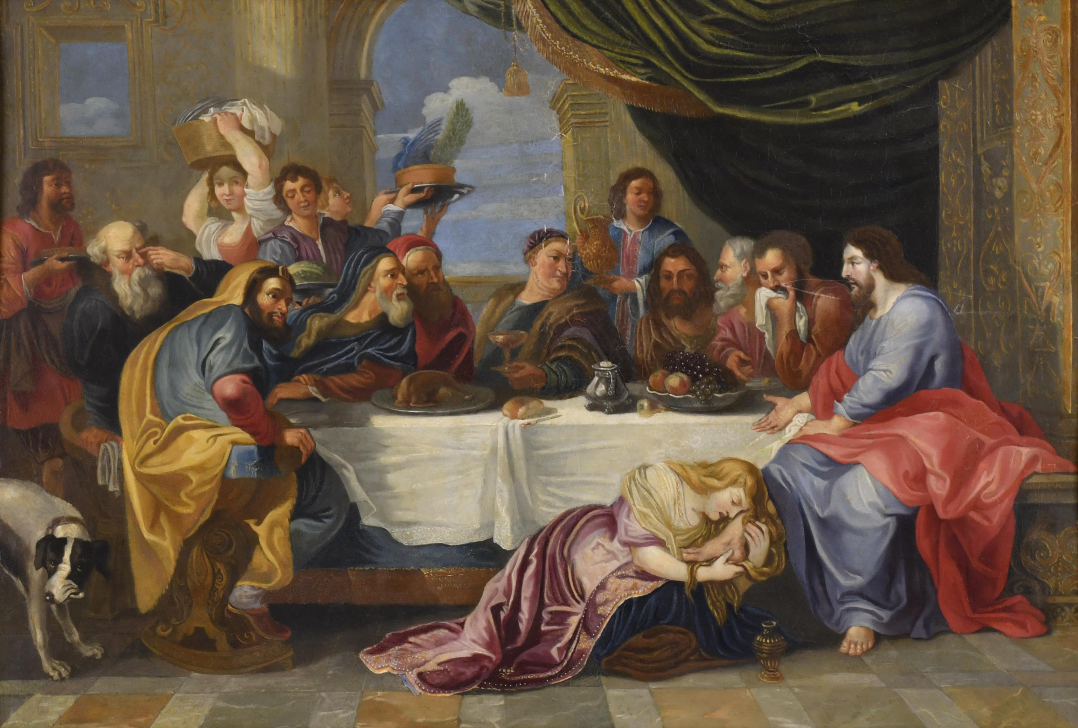 ESCUELA PROBABLAMENTE FLAMENCA, SIGLO XVII-XVIII. "Jesús en