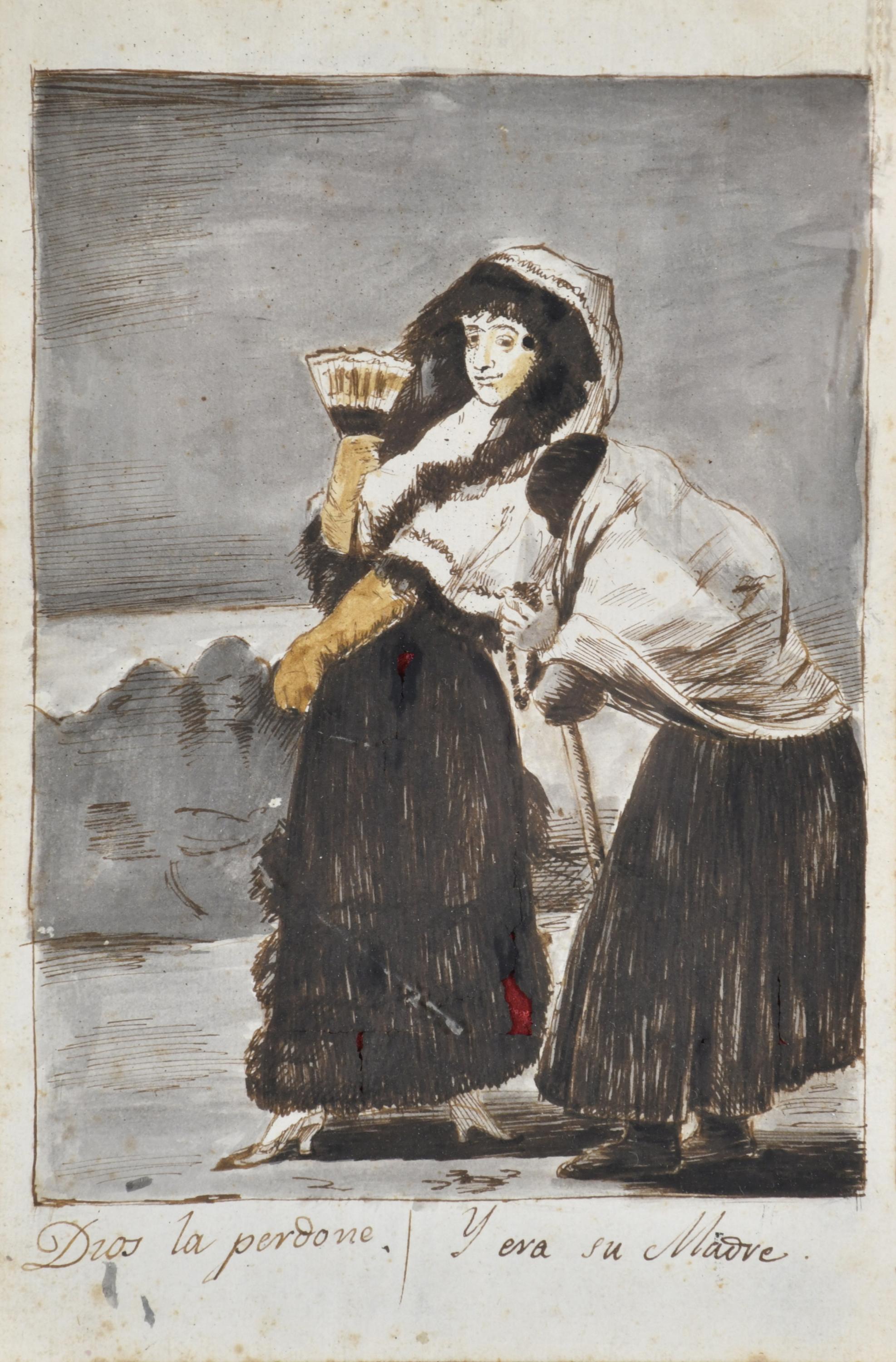 ESCOLA ESPAÑOLA, SIGLO XIX A partir del capricho de Goya "D