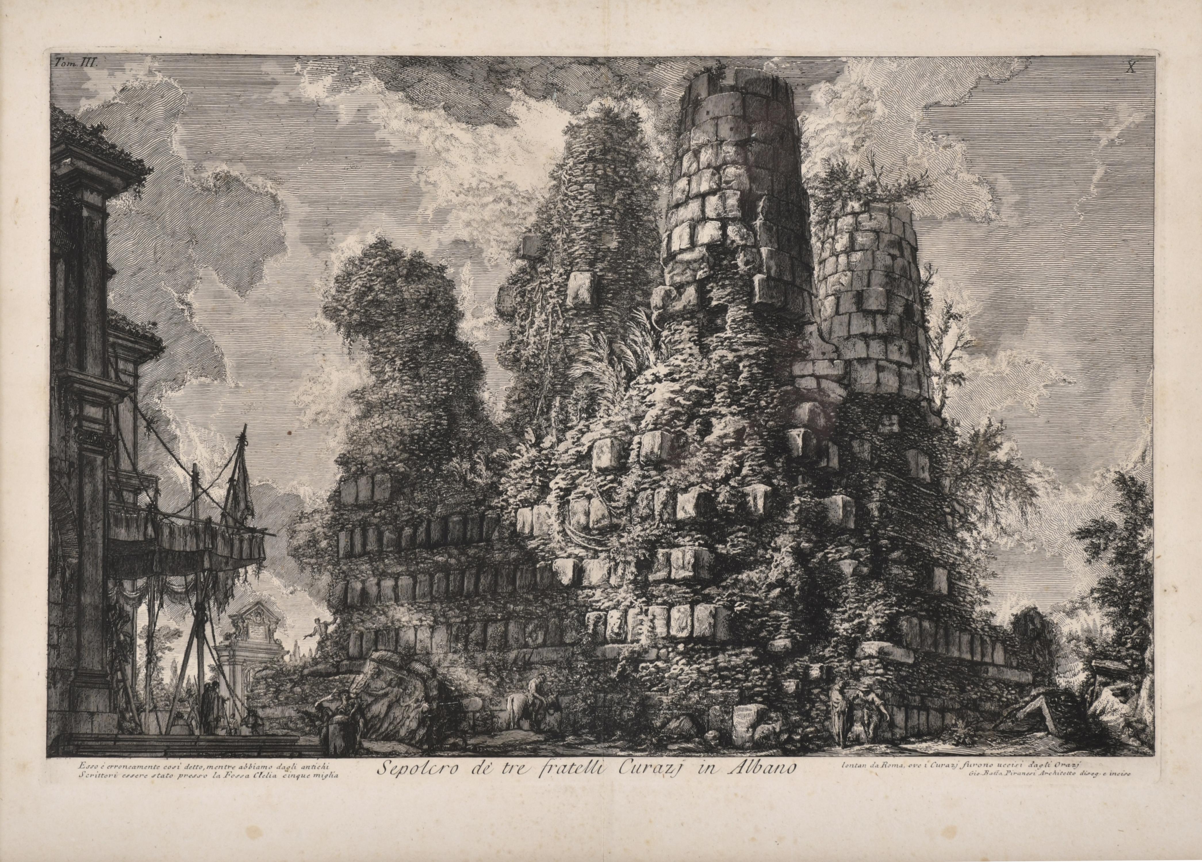 GIOVANNI BATTISTA PIRANESI (1720-1778). "Sepolcro de tre fr