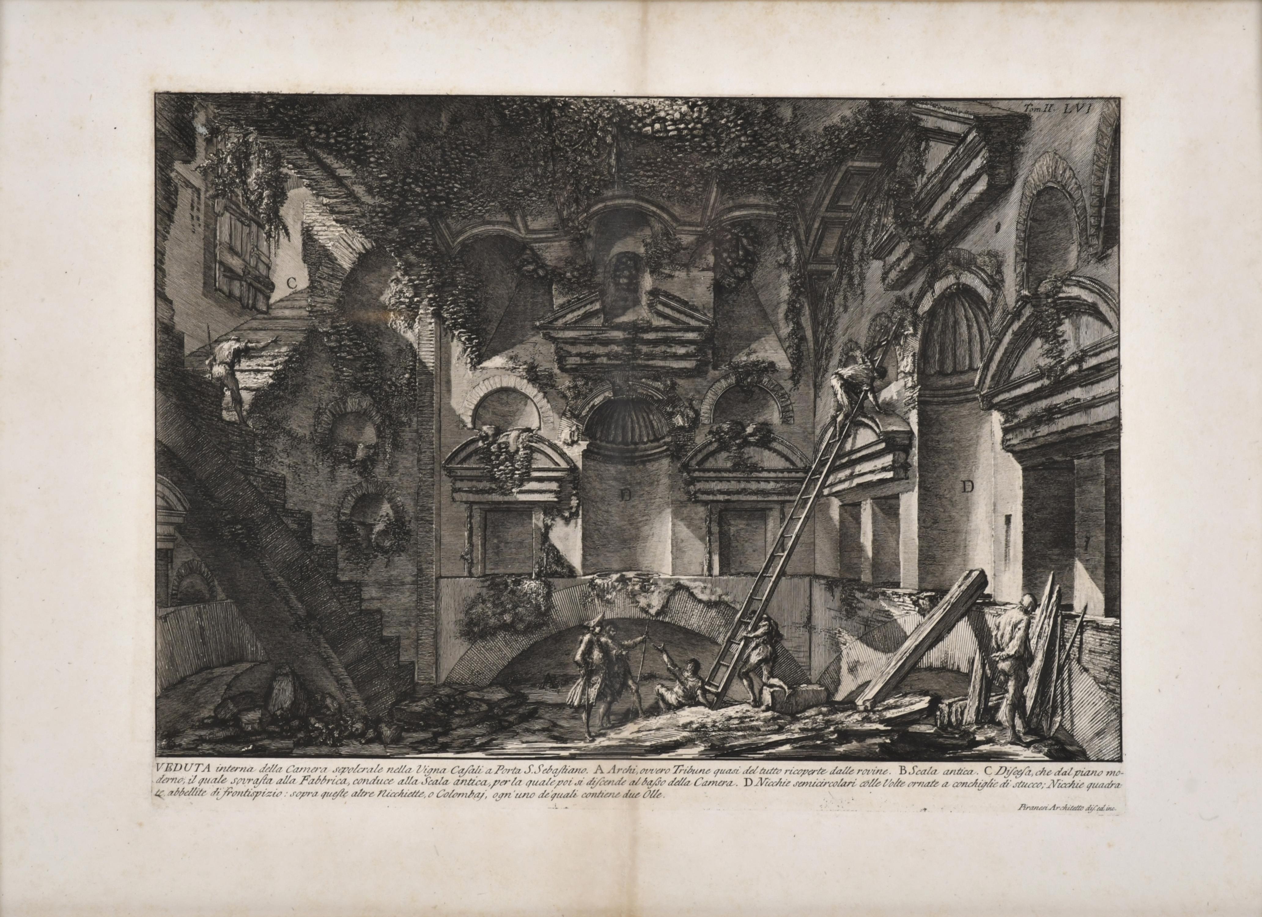 GIOVANNI BATTISTA PIRANESI (1720-1778). "Veduta interna del