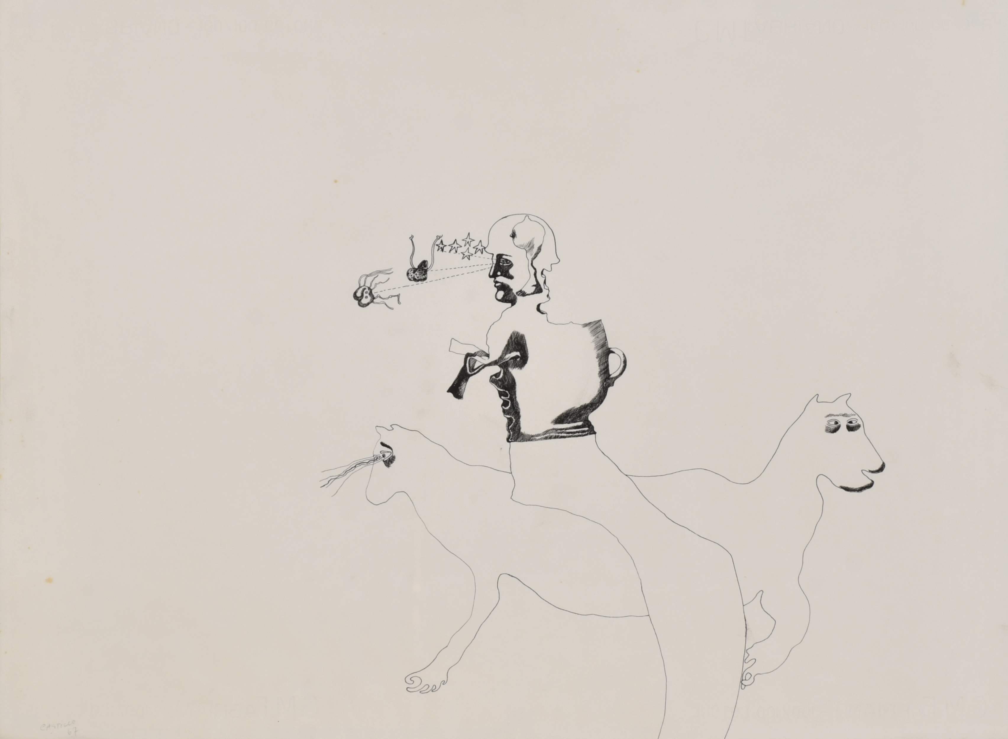 JORGE CASTILLO CASALDERREY (1933). Sin título, 1967.
