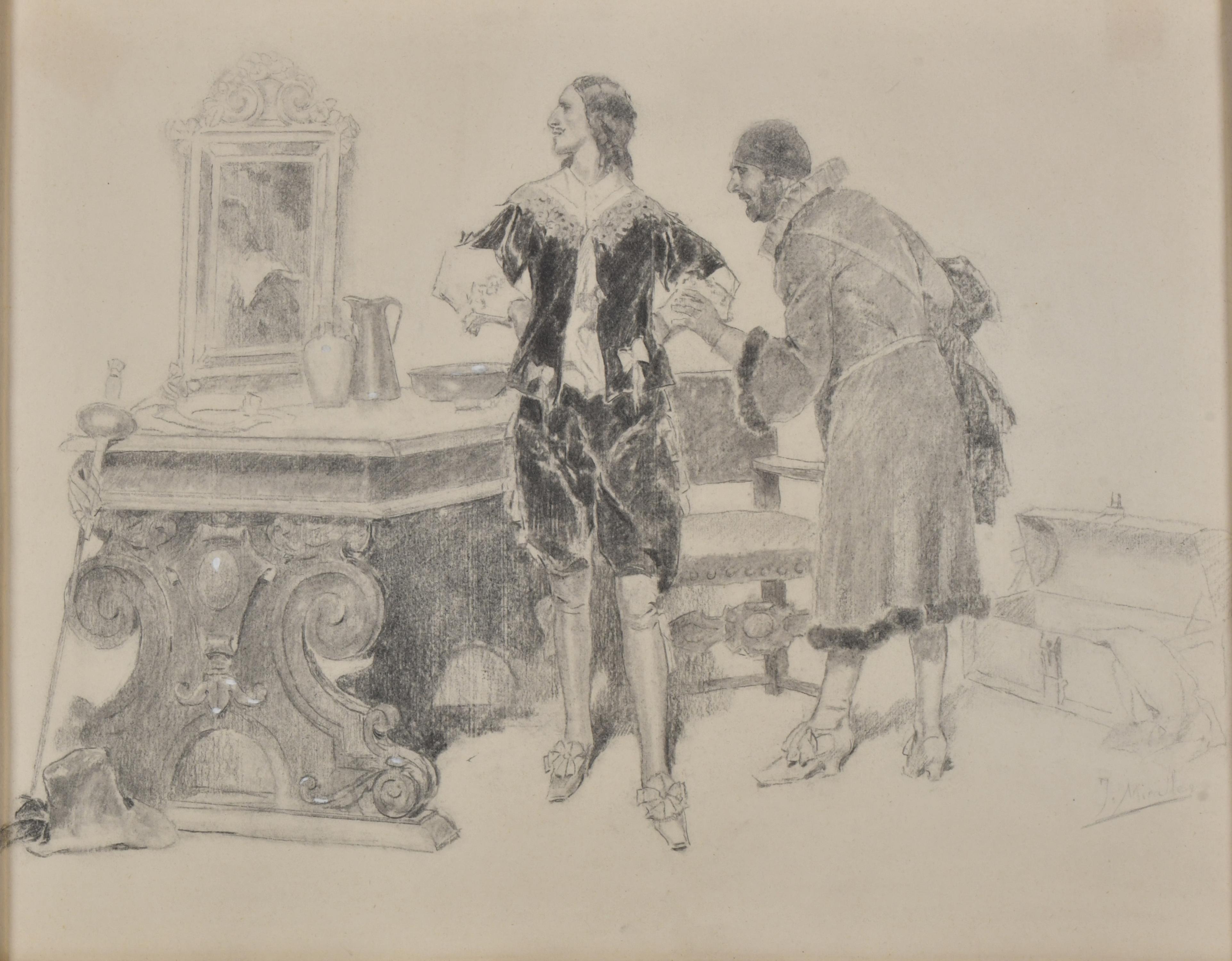 JOSÉ MIRALLES DARMANIN (1850-1900). "Mosquetero".
