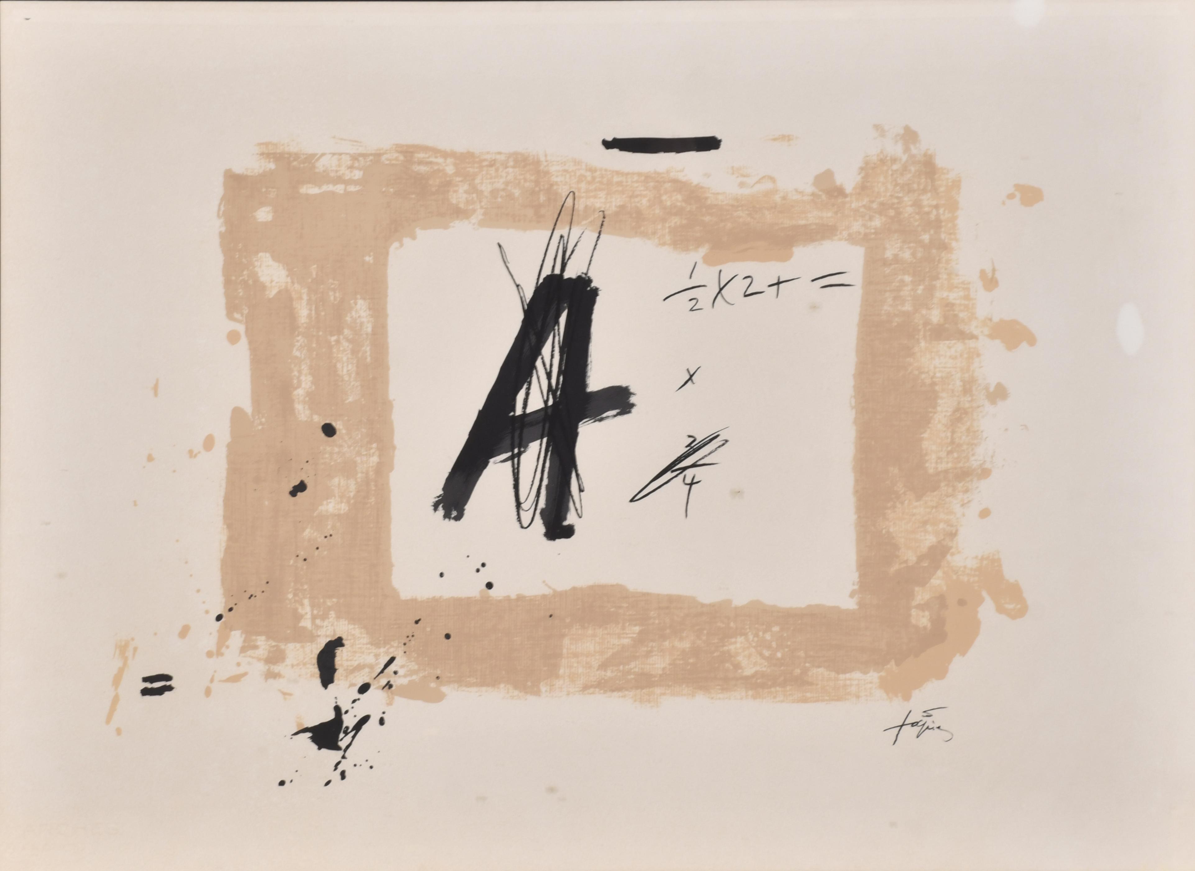 DESPUÉS DE ANTONI TÀPIES (1923-2012). "La letra A".