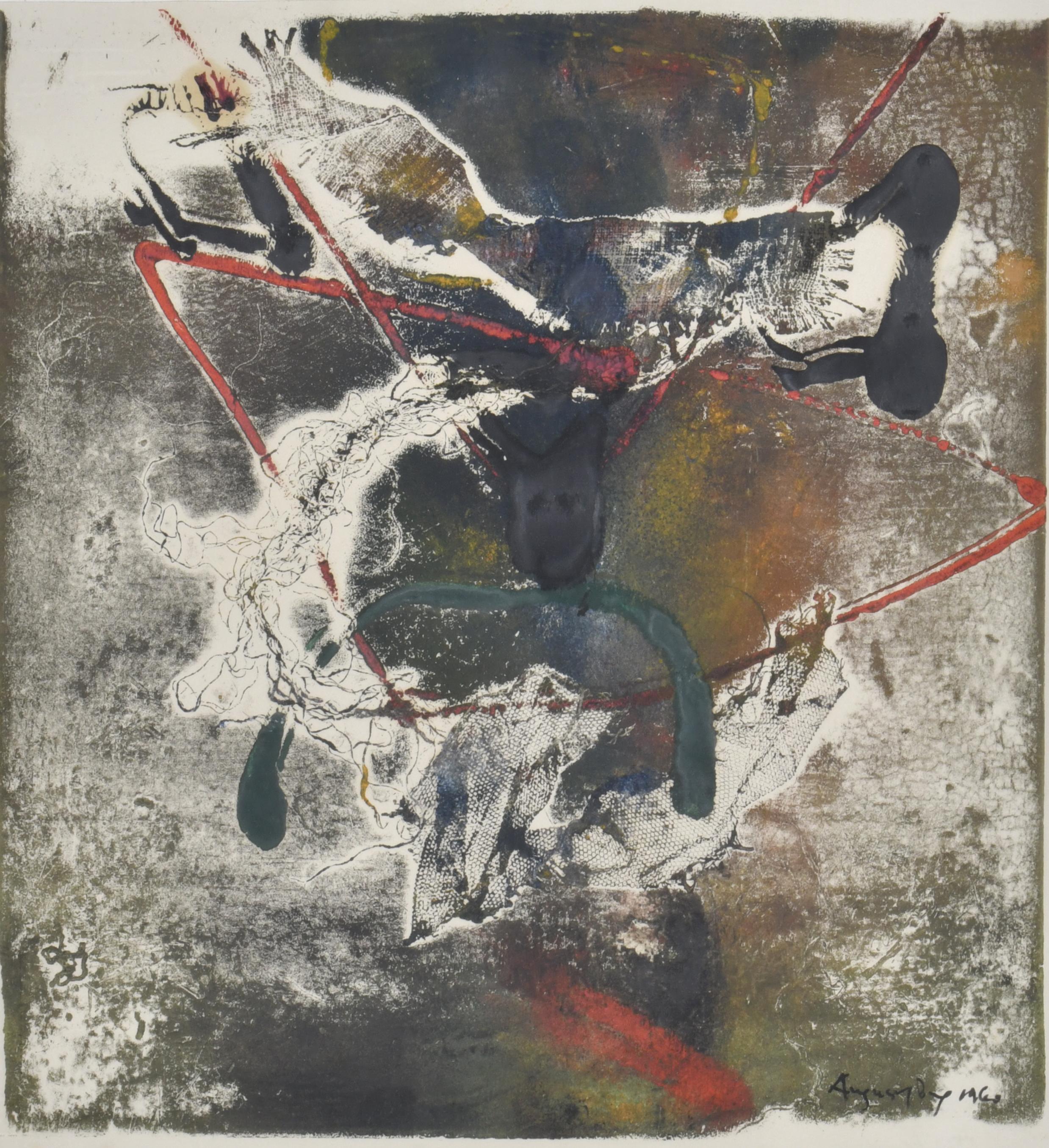 AUGUST PUIG (1929-1999). Gráfica iluminada.