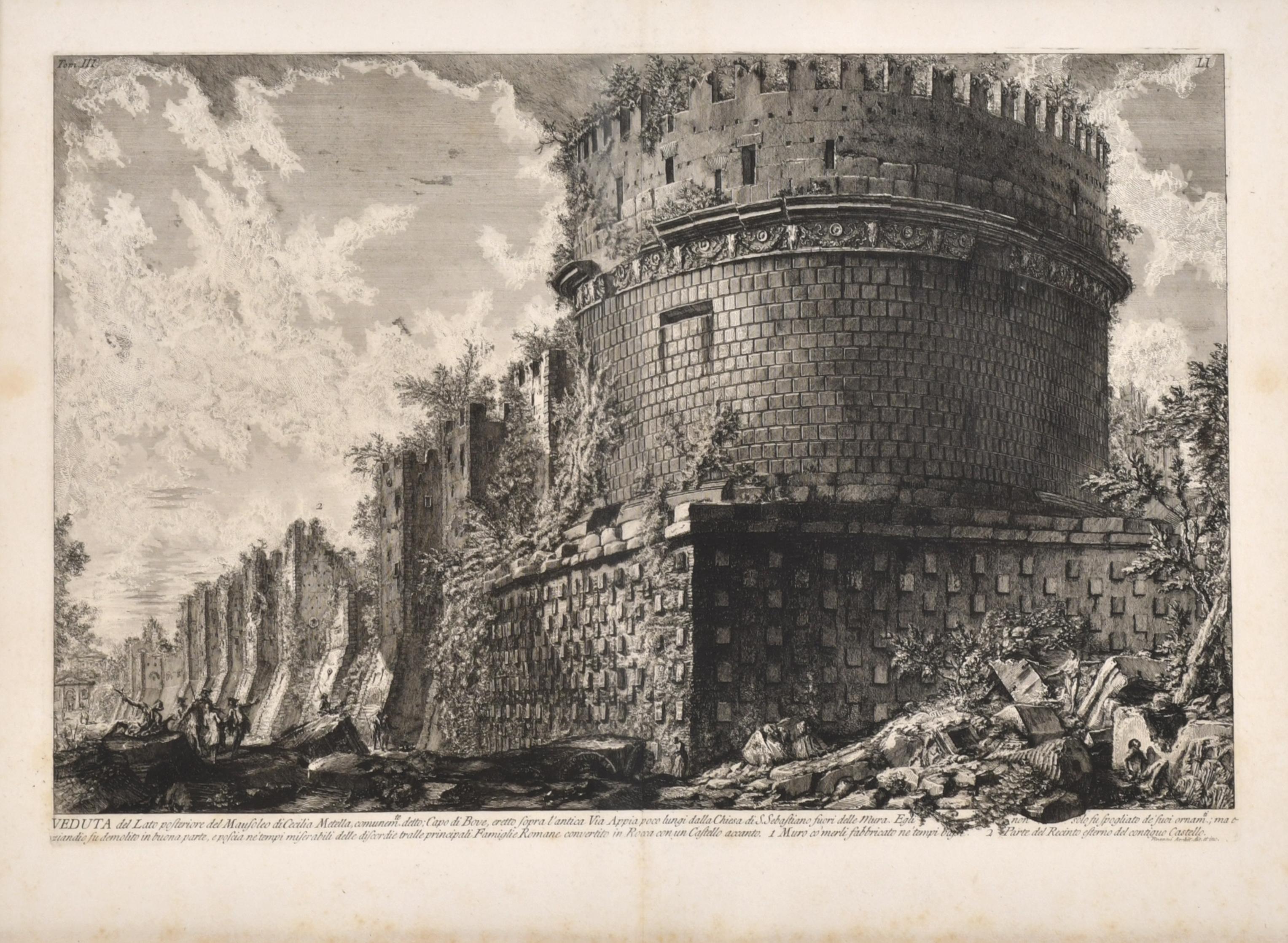 GIOVANNI BATTISTA PIRANESI (1720-1778). "Veduta del lato po