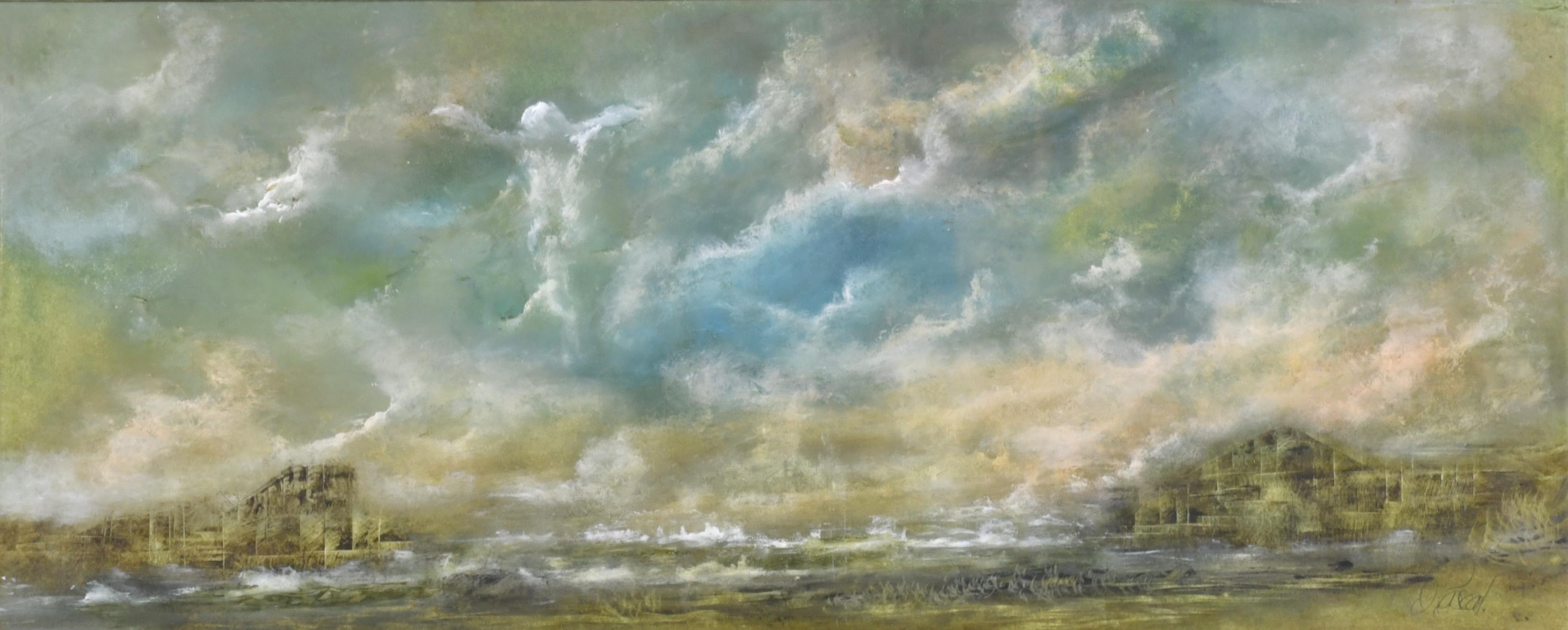 OCTAVIO PASCAL (1932). "Paisaje tormentoso con Cristo".