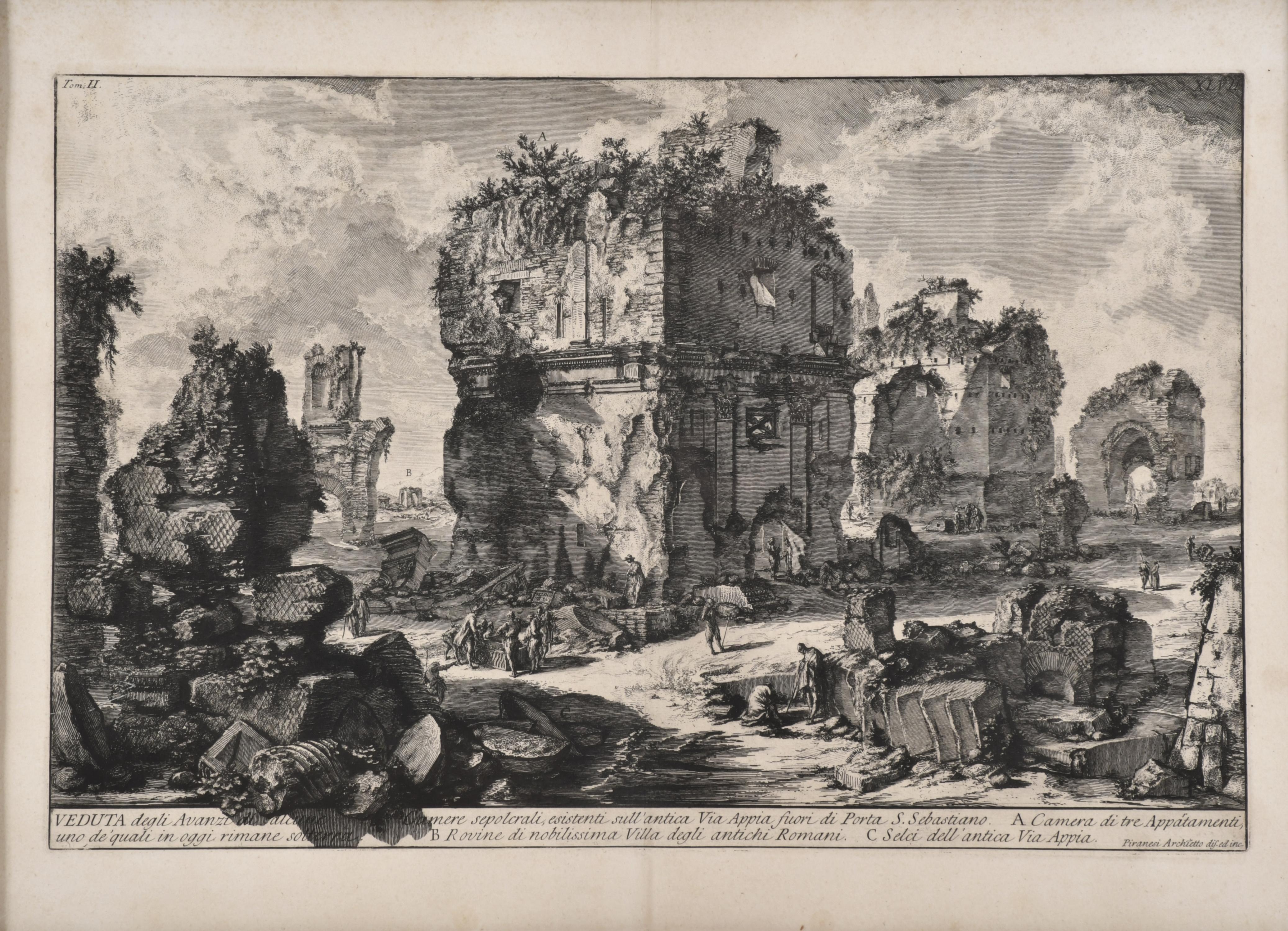 GIOVANNI BATTISTA PIRANESI (1720-1778). "Veduta degli Avanz