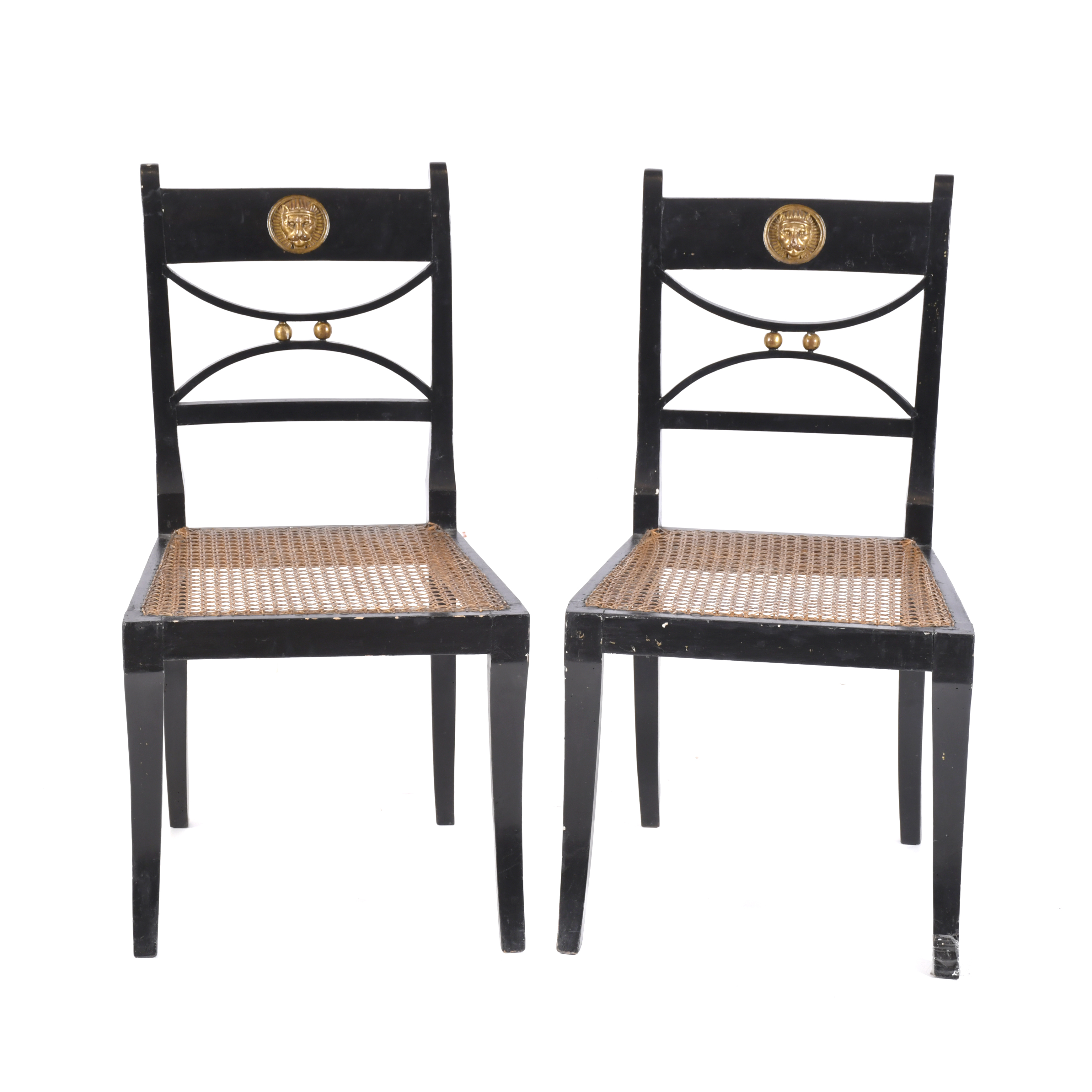 Pareja de sillas Regency, siglo XIX. 