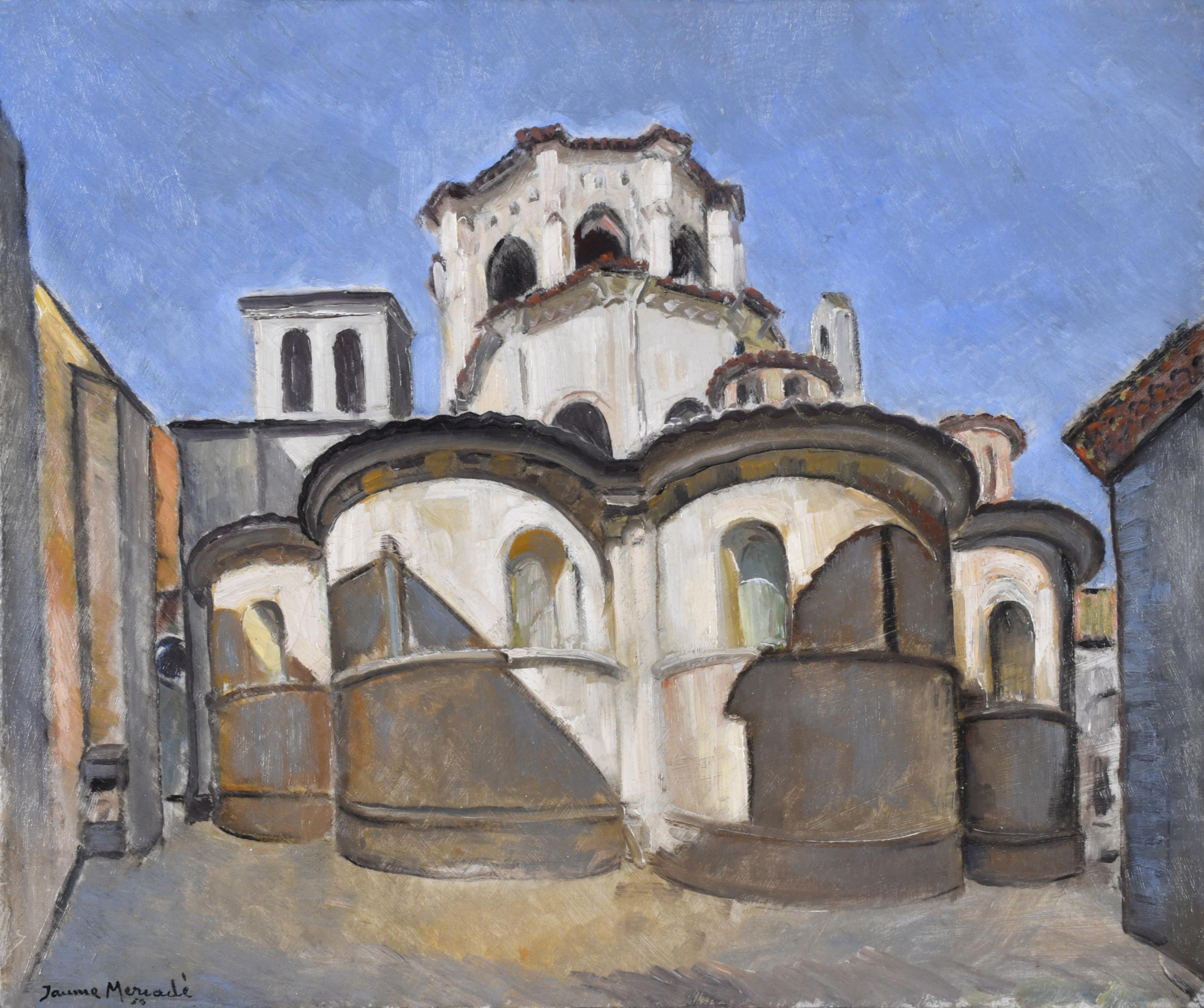 JAUME MERCADÉ I QUERALT (1887-1967). "Poblet", 1956.
