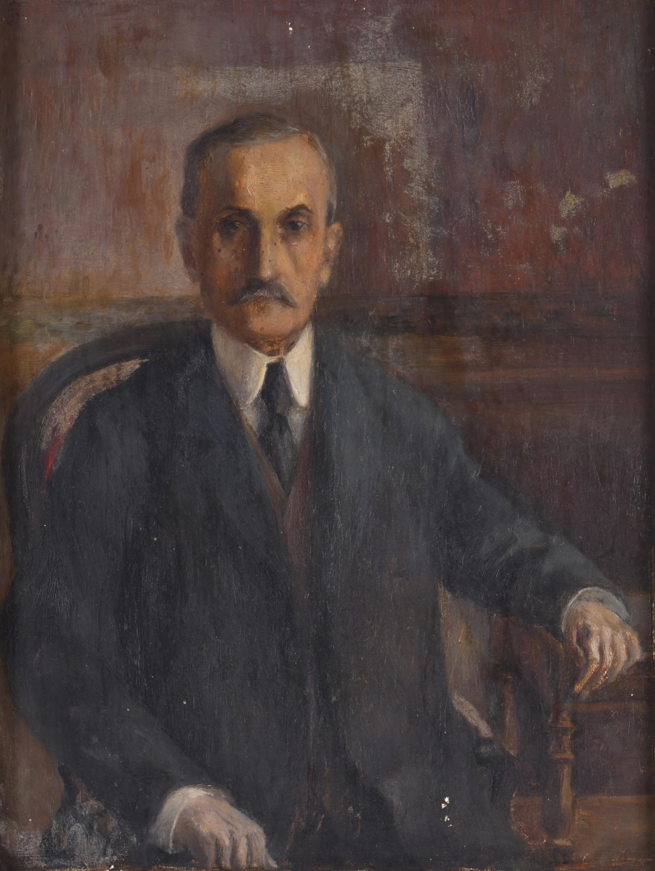 ESCUELA ESPAÑOLA, SIGLO XX.  "Caballero".