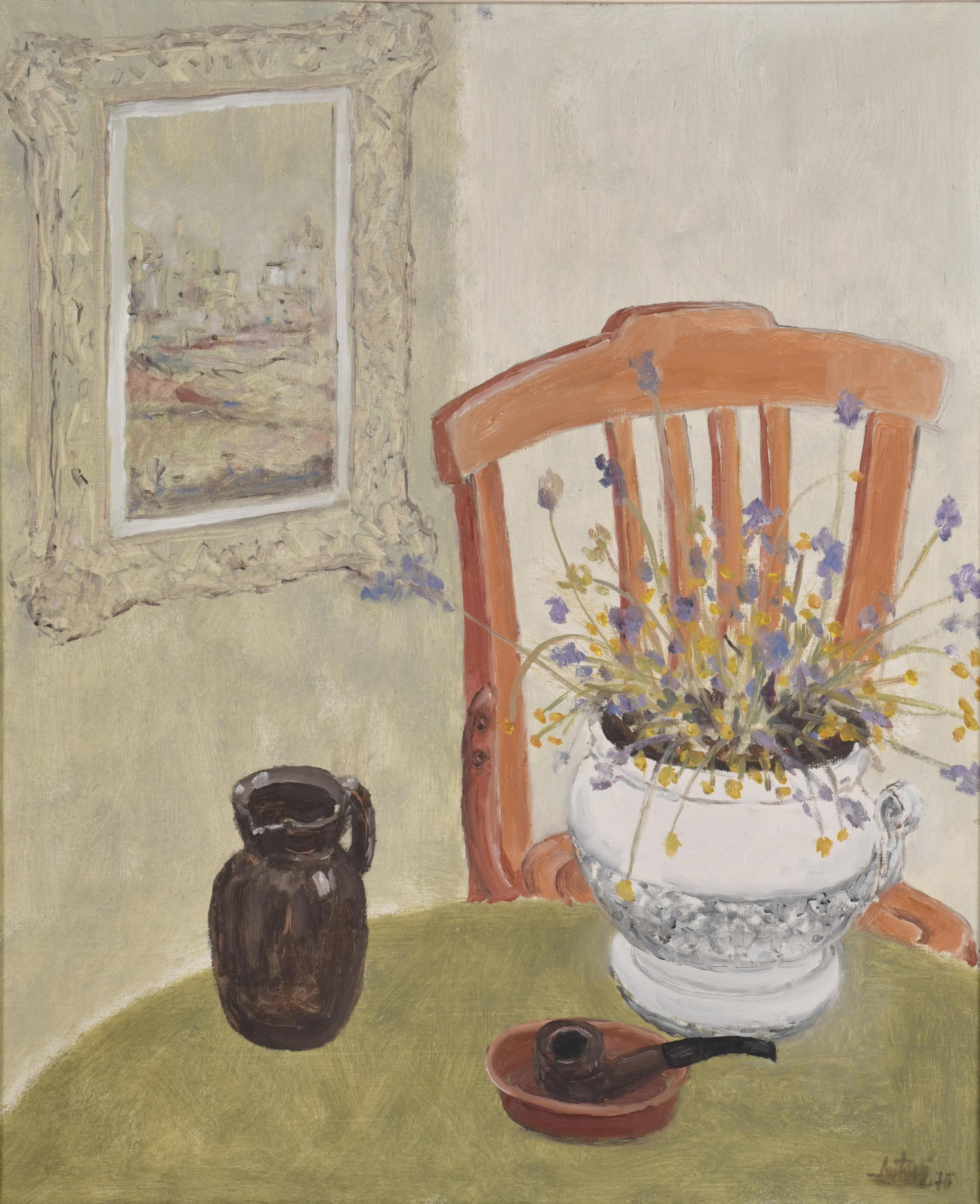 ESCUELA ESPAÑOLA, SIGLO XX. “Interior”, 1975.