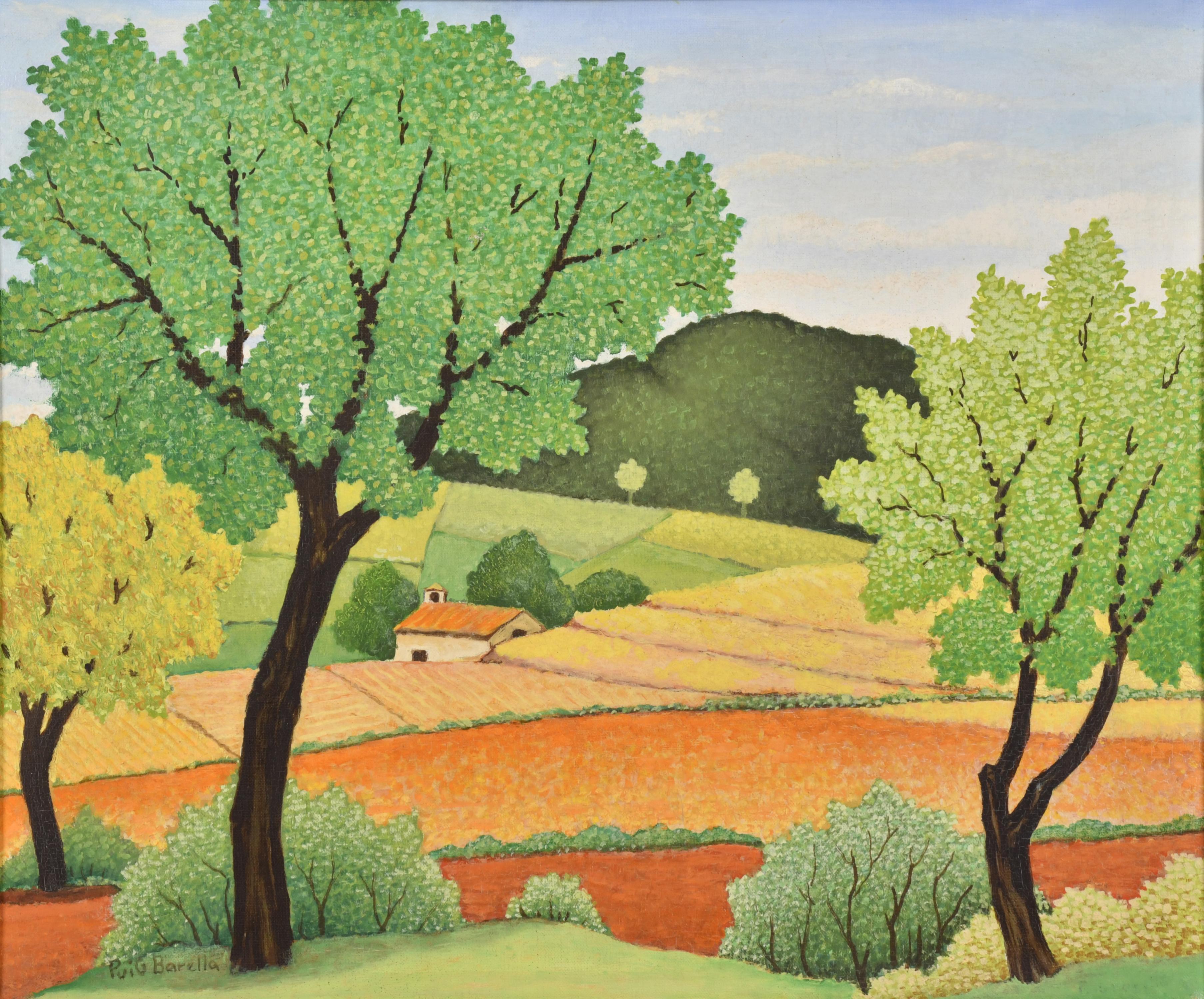 LLUÍS PUIG BARELLA (1894-1984). “Landscape”.
