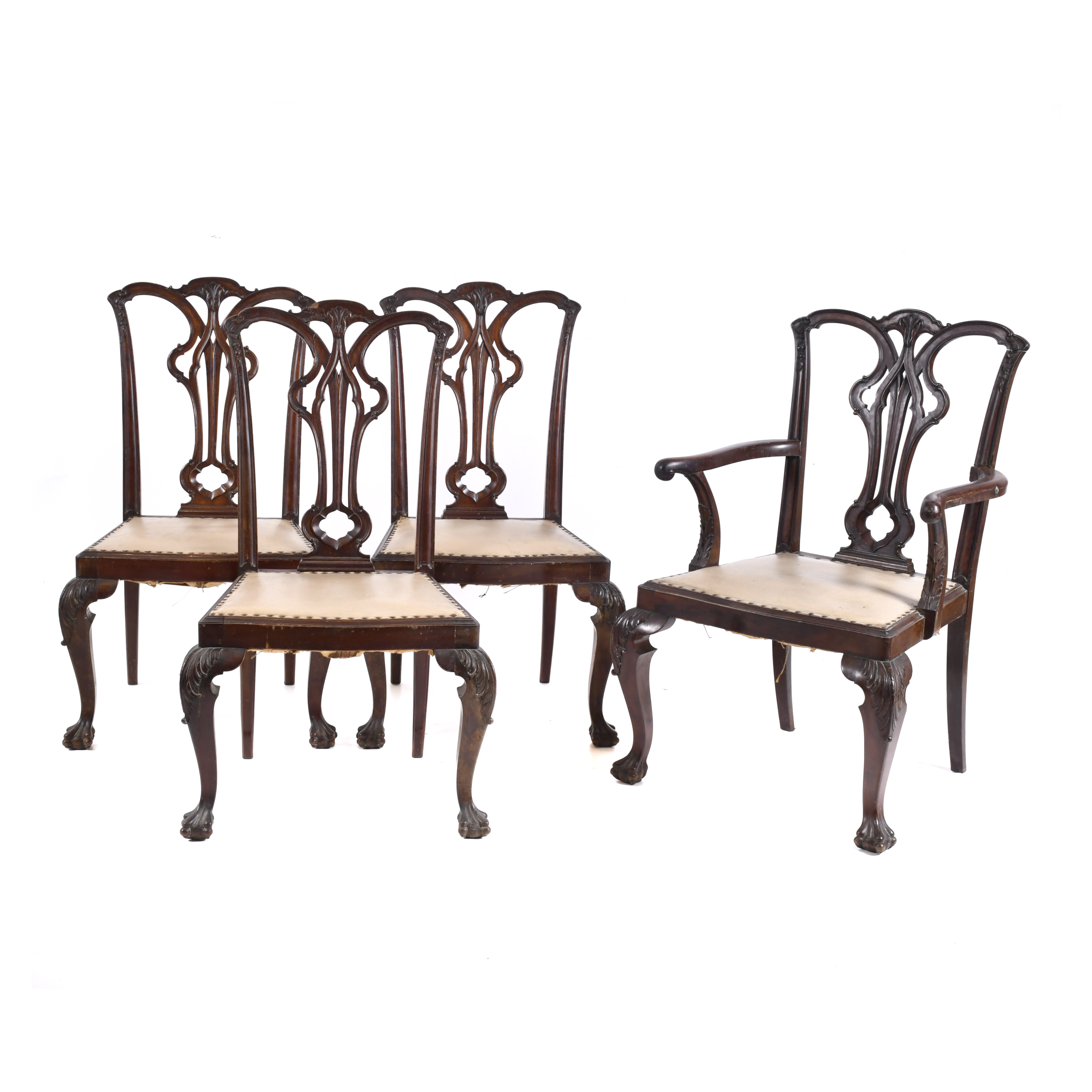 AFTER MODELS BY THOMAS CHIPPENDALE (1718 - 1779). Set of th