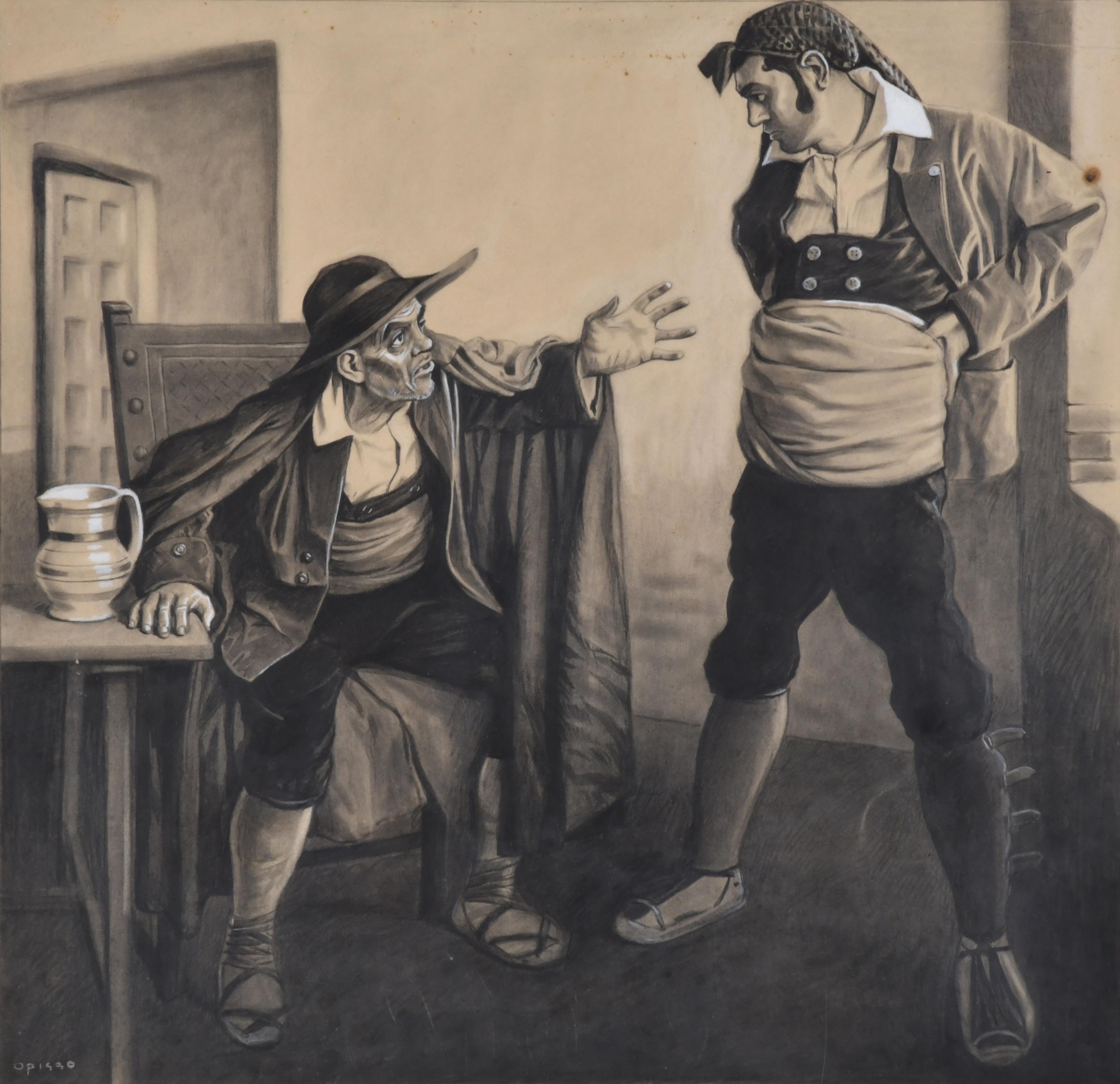 RICARD OPISSO (1880-1966). "Lo prometido es deuda", circa 1