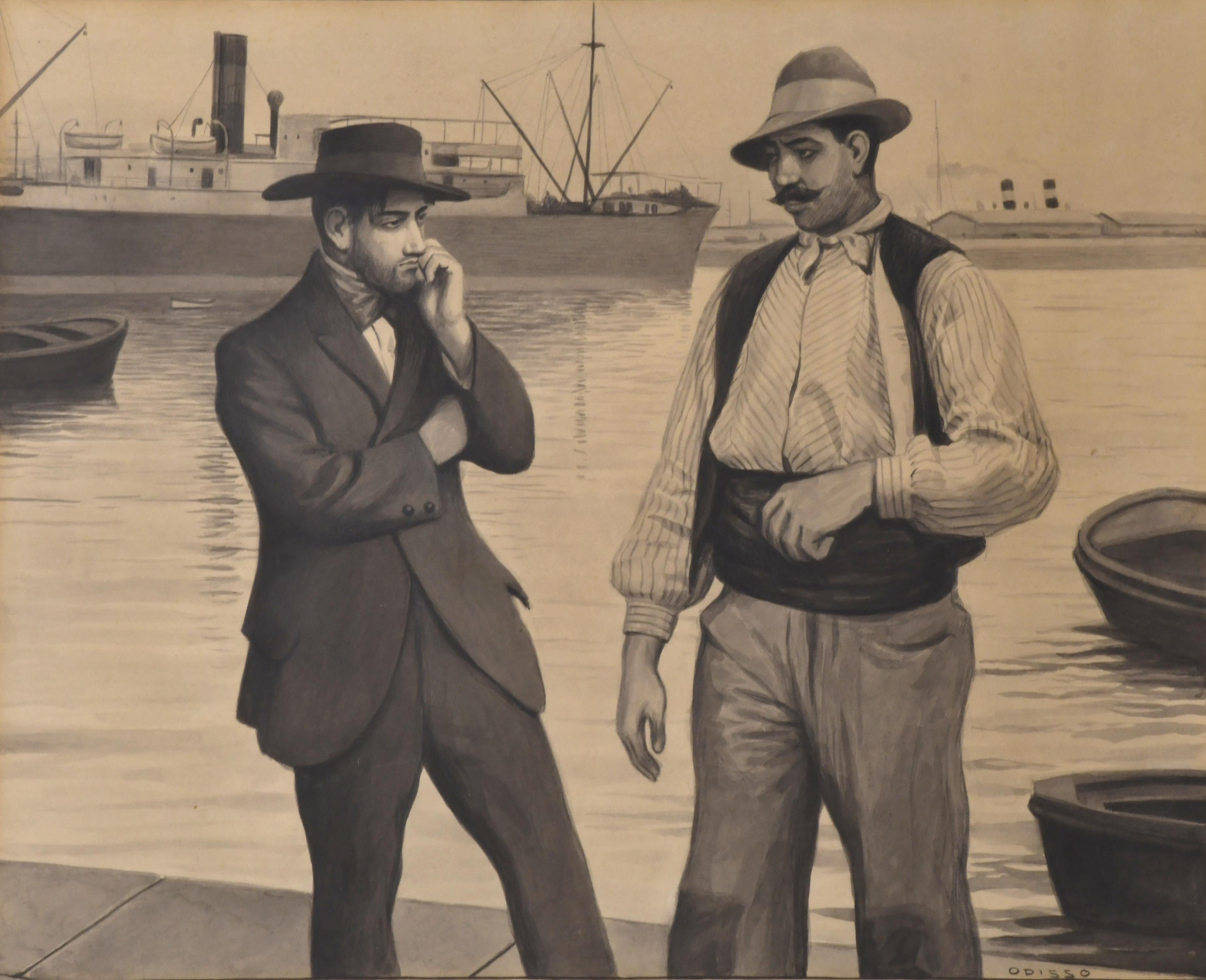 RICARD OPISSO (1880-1966). "La explicación", circa 1913.