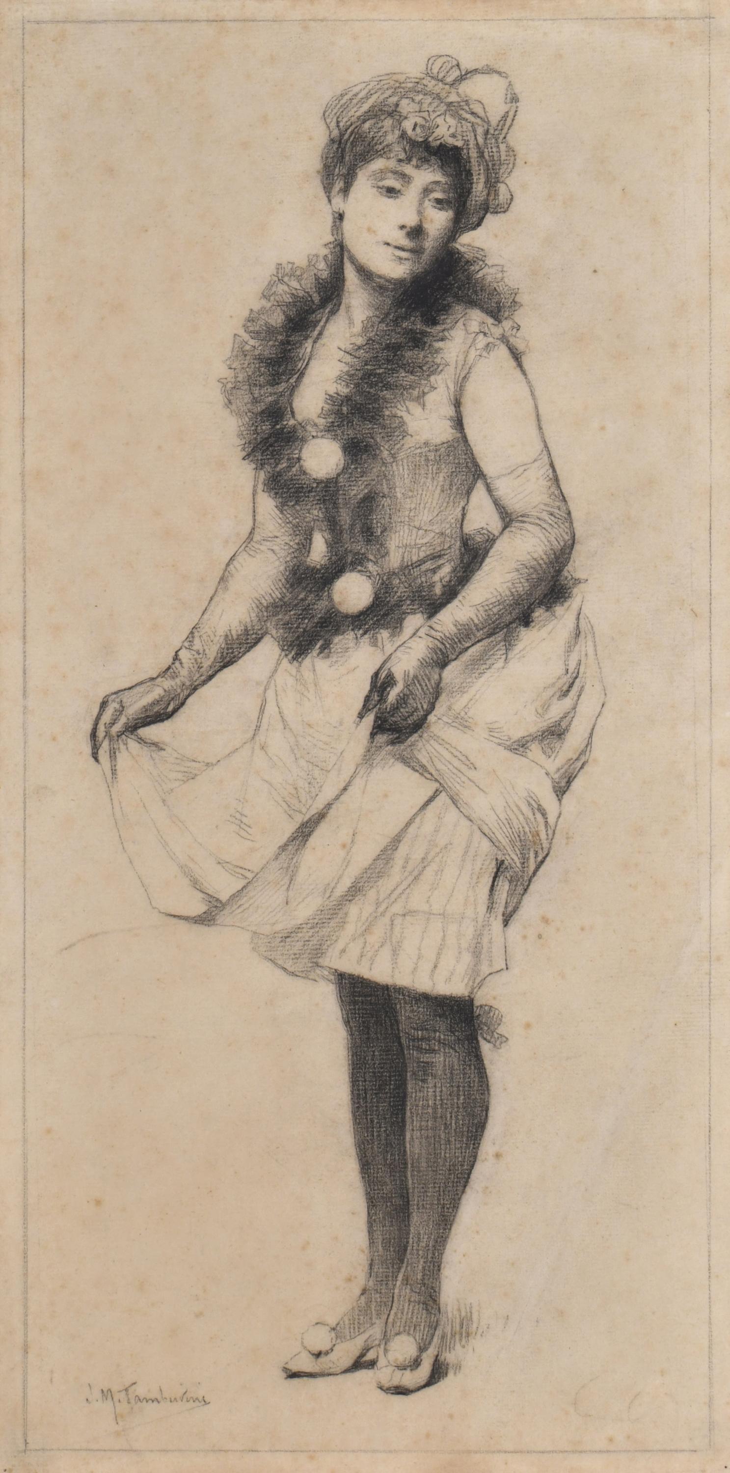 JOSEP MARIA TAMBURINI I DALMAU (1856-1932). "Figura femenin