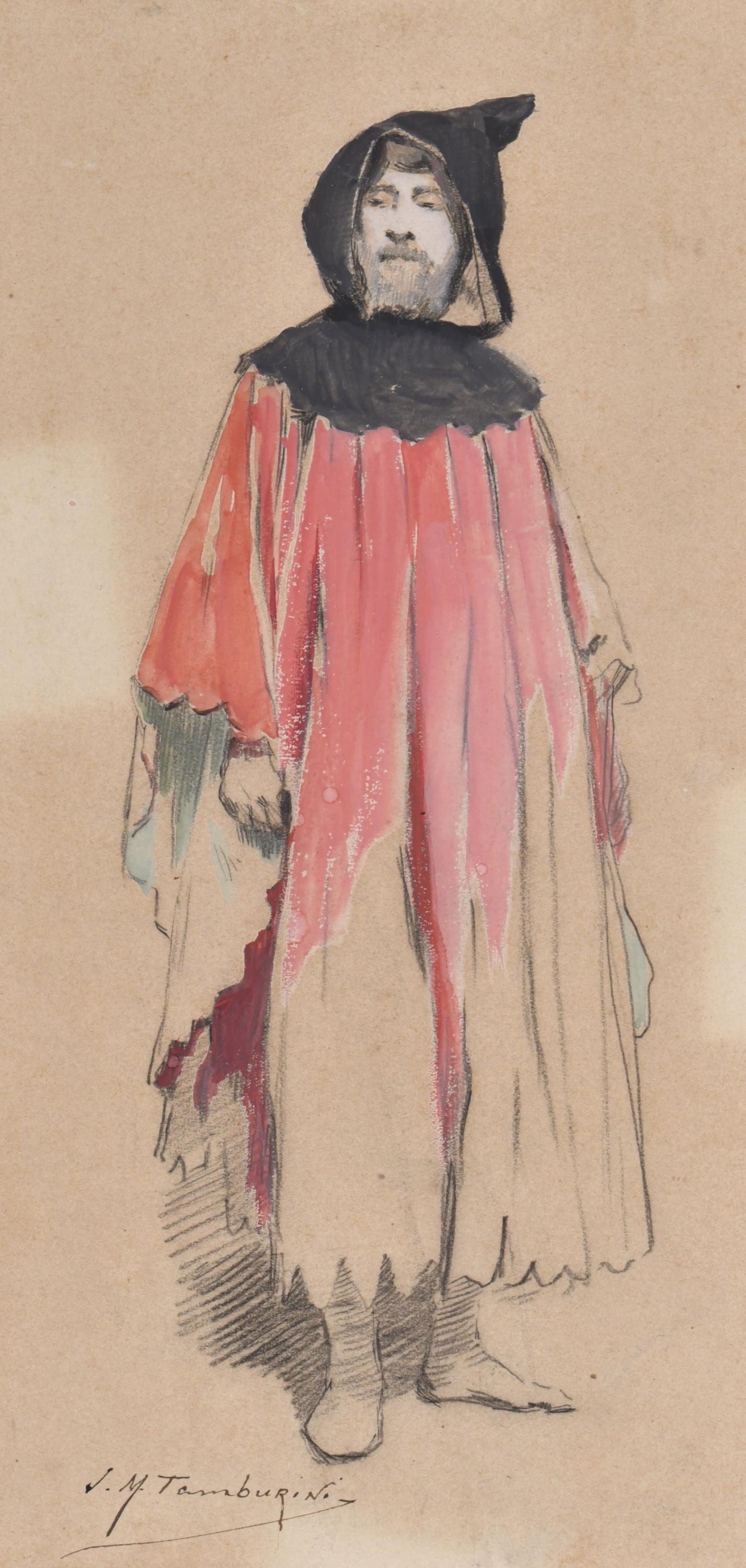 JOSEP MARIA TAMBURINI I DALMAU (1856-1932). "Figura masculi