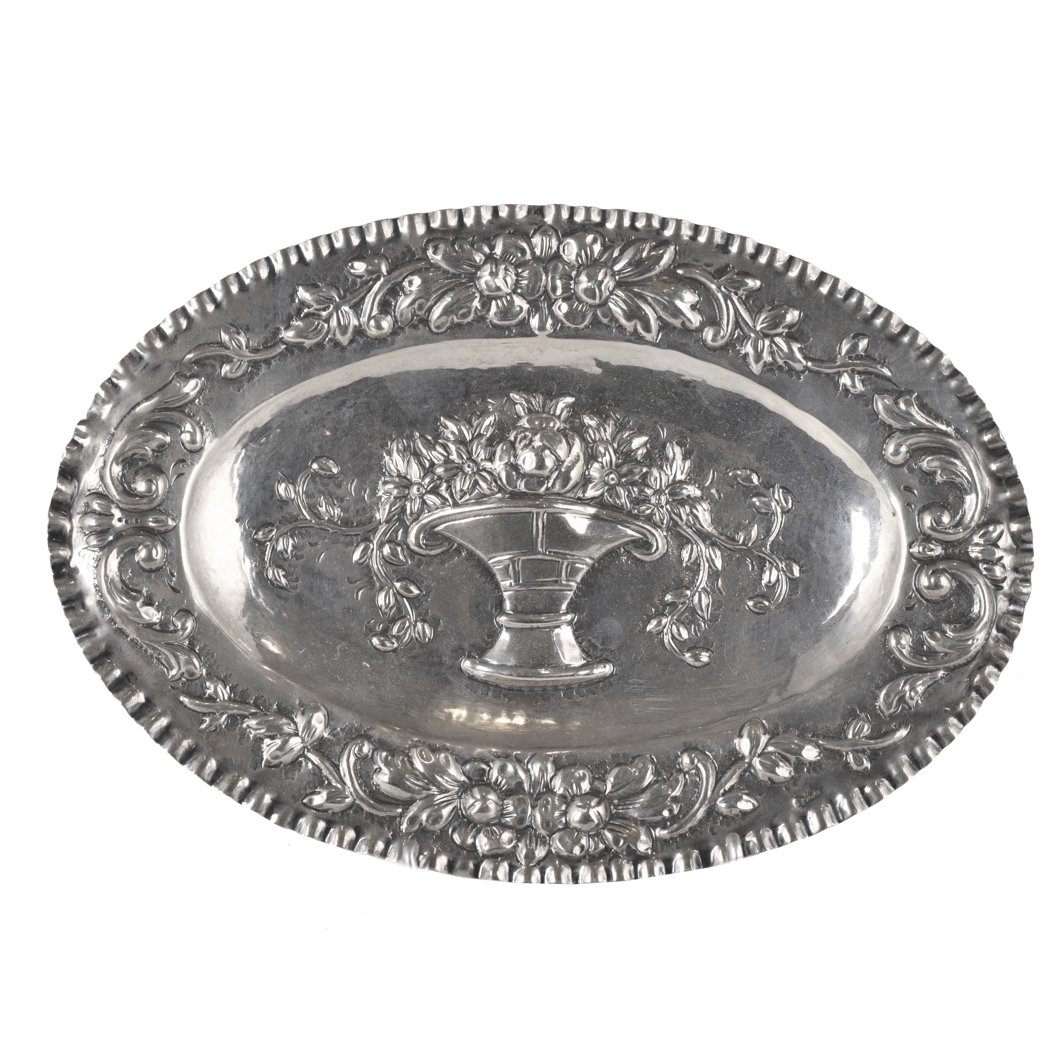 Elizabethan style small tray, 20th century.