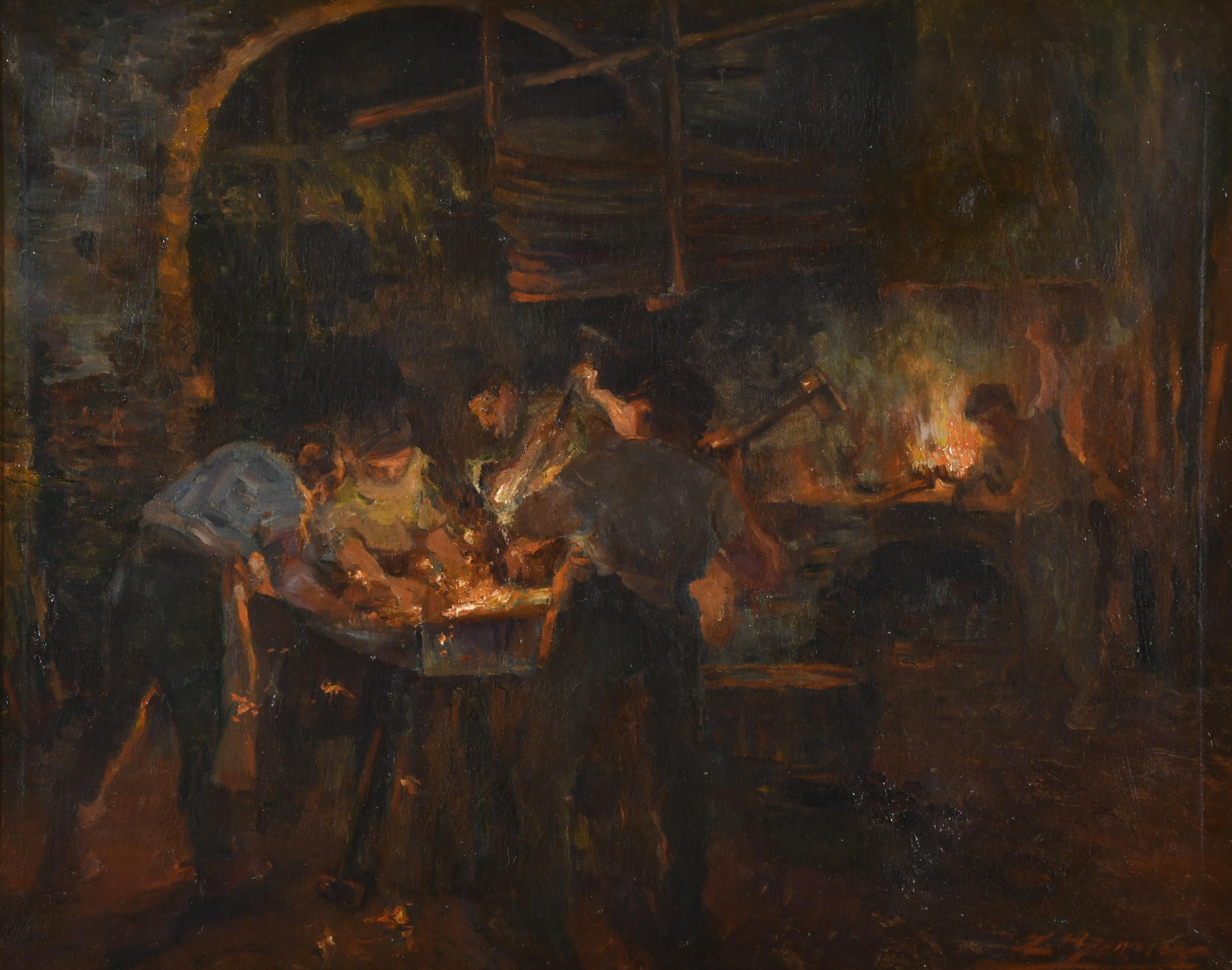 LLUÍS GRANER (1863-1929) "Fragua".