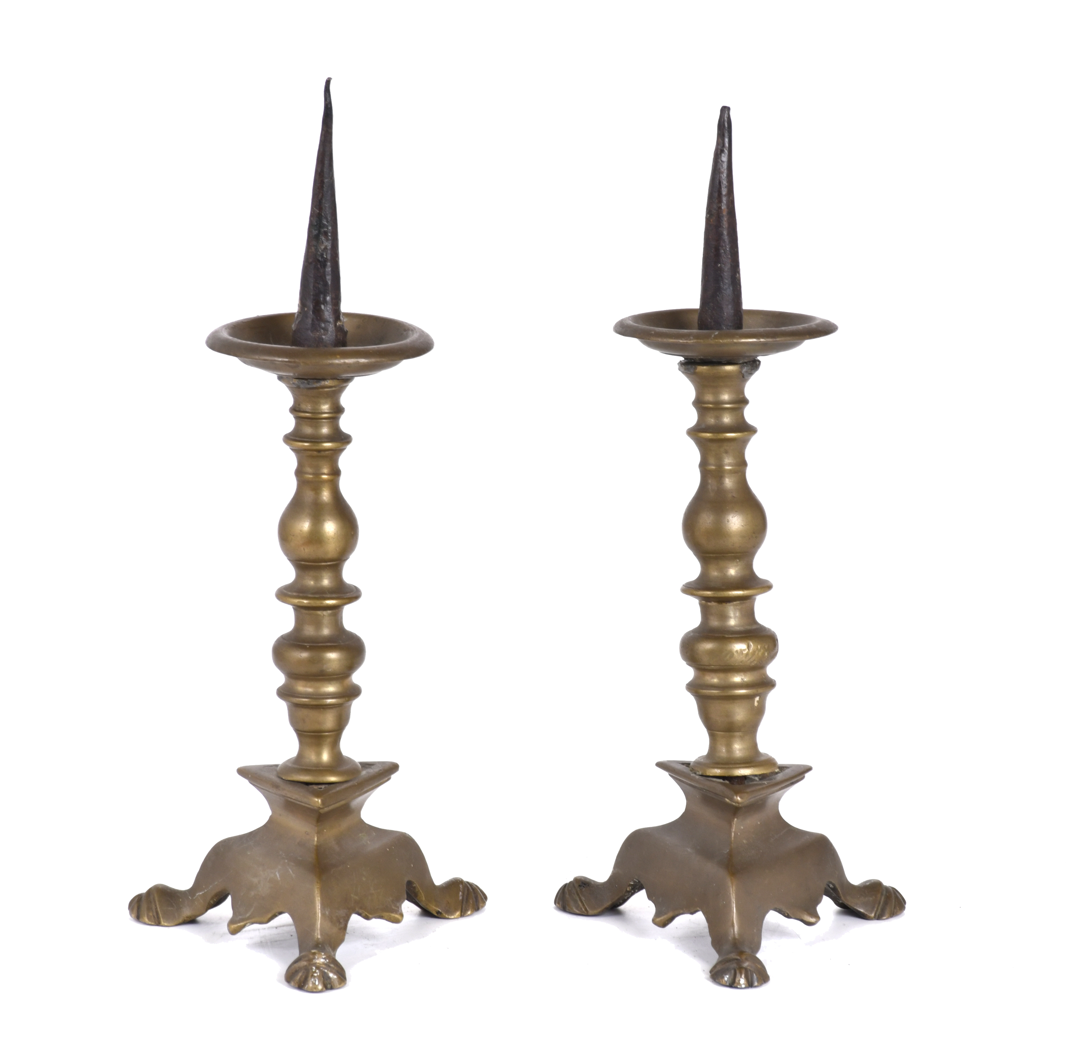 Pareja de candeleros, siglo XIX.