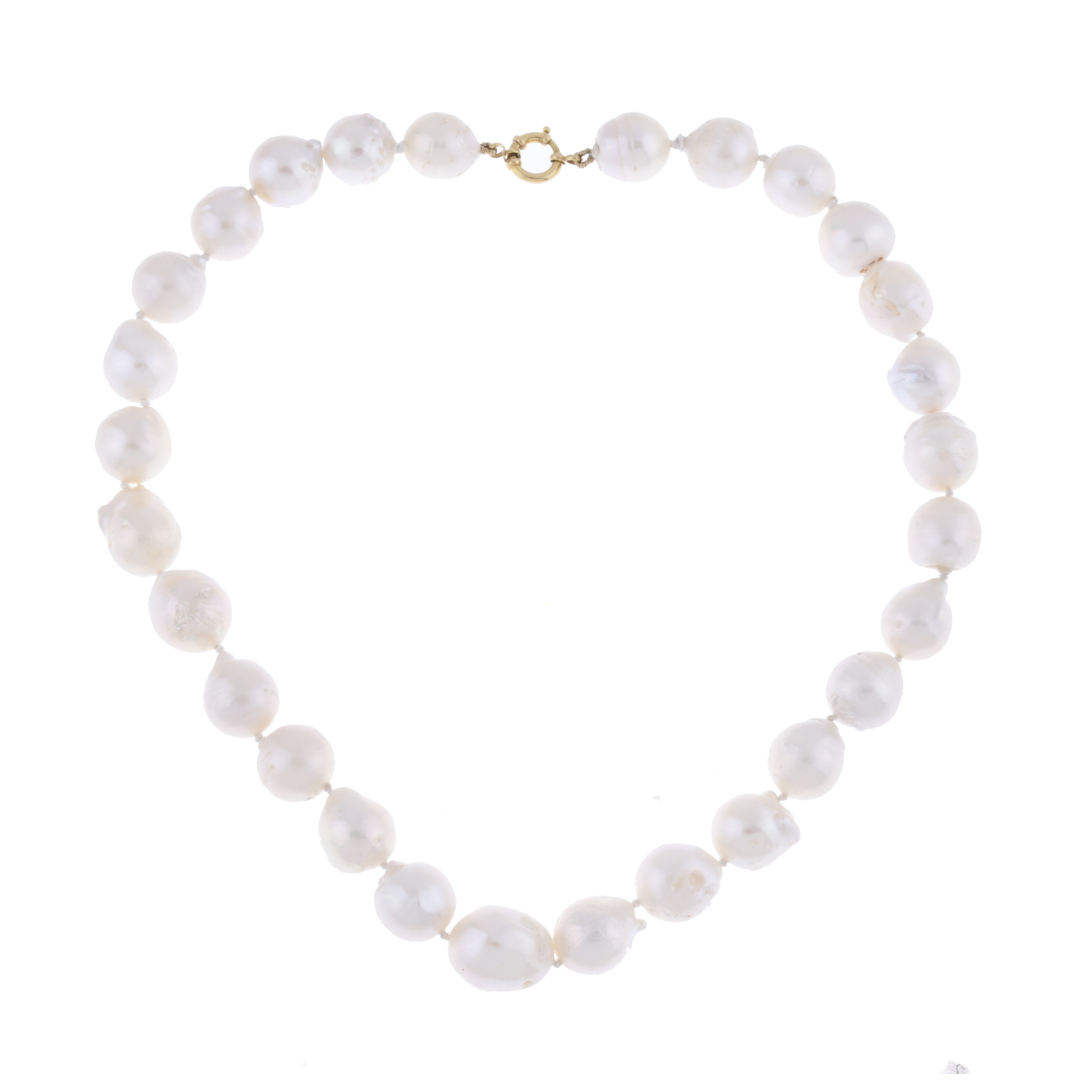 Collar de perlas barrocas.