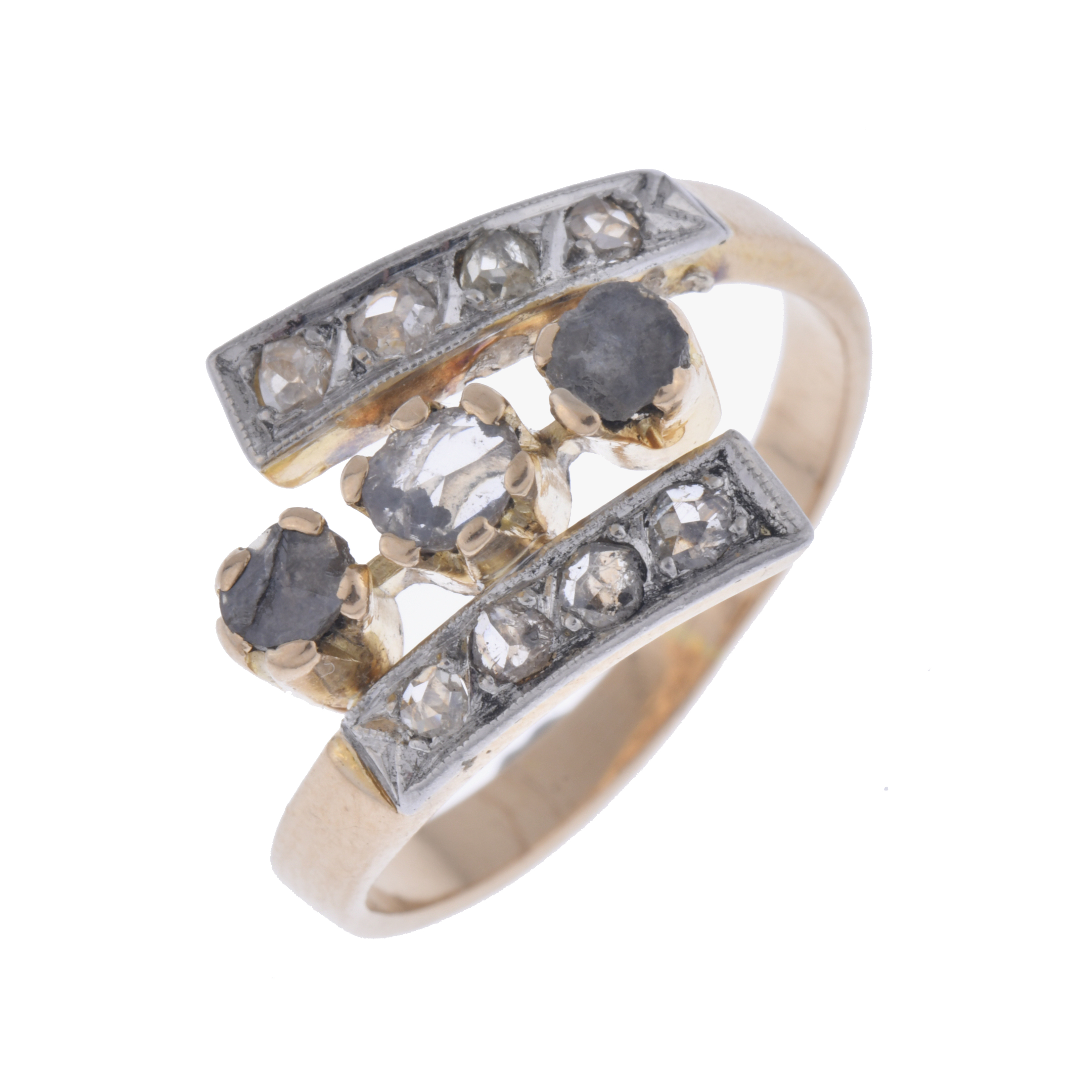 Anillo con diamantes principios del s. XX.