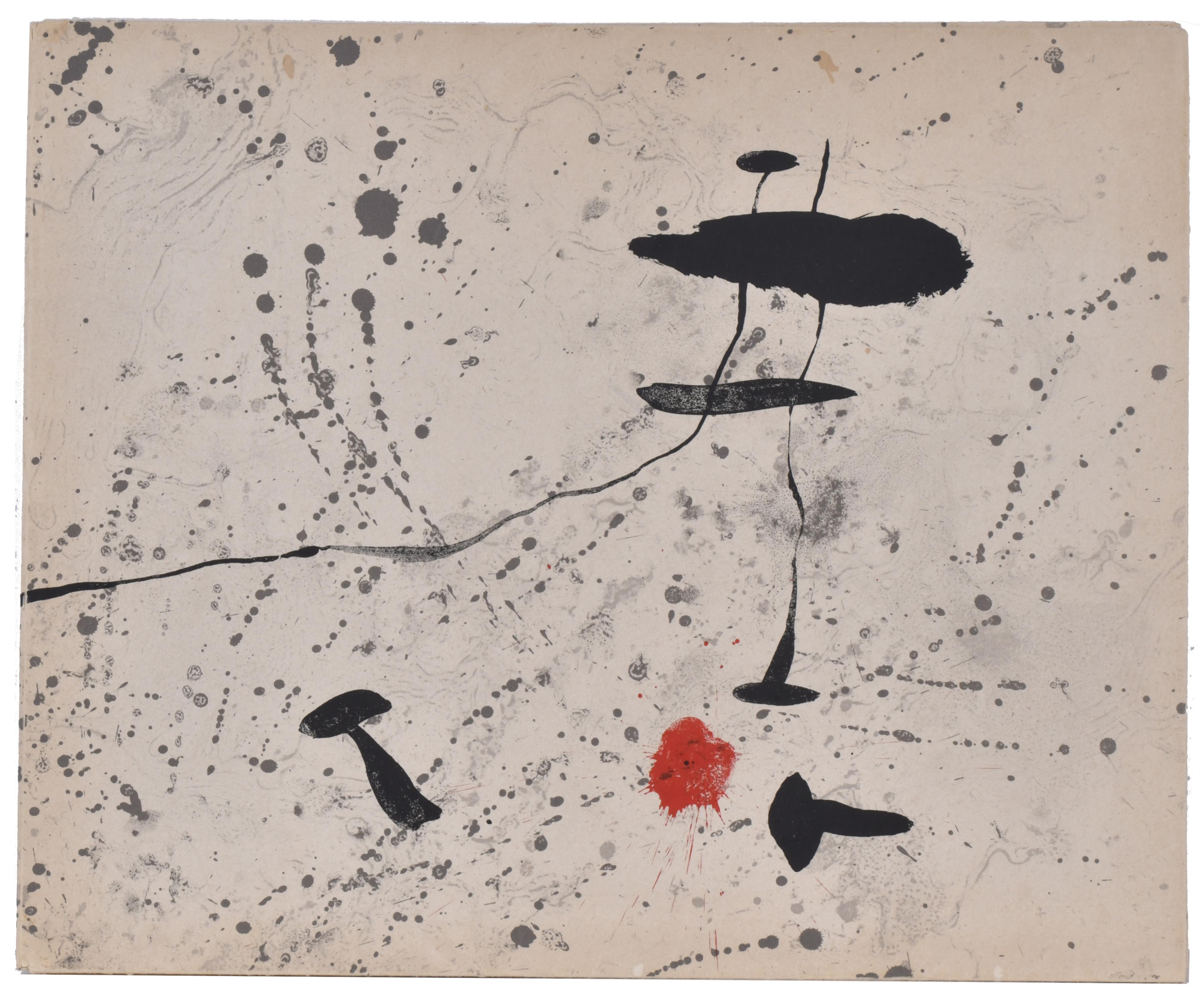 JOAN MIRÓ (1893-1983). "Tracé sur l&#39;eau".