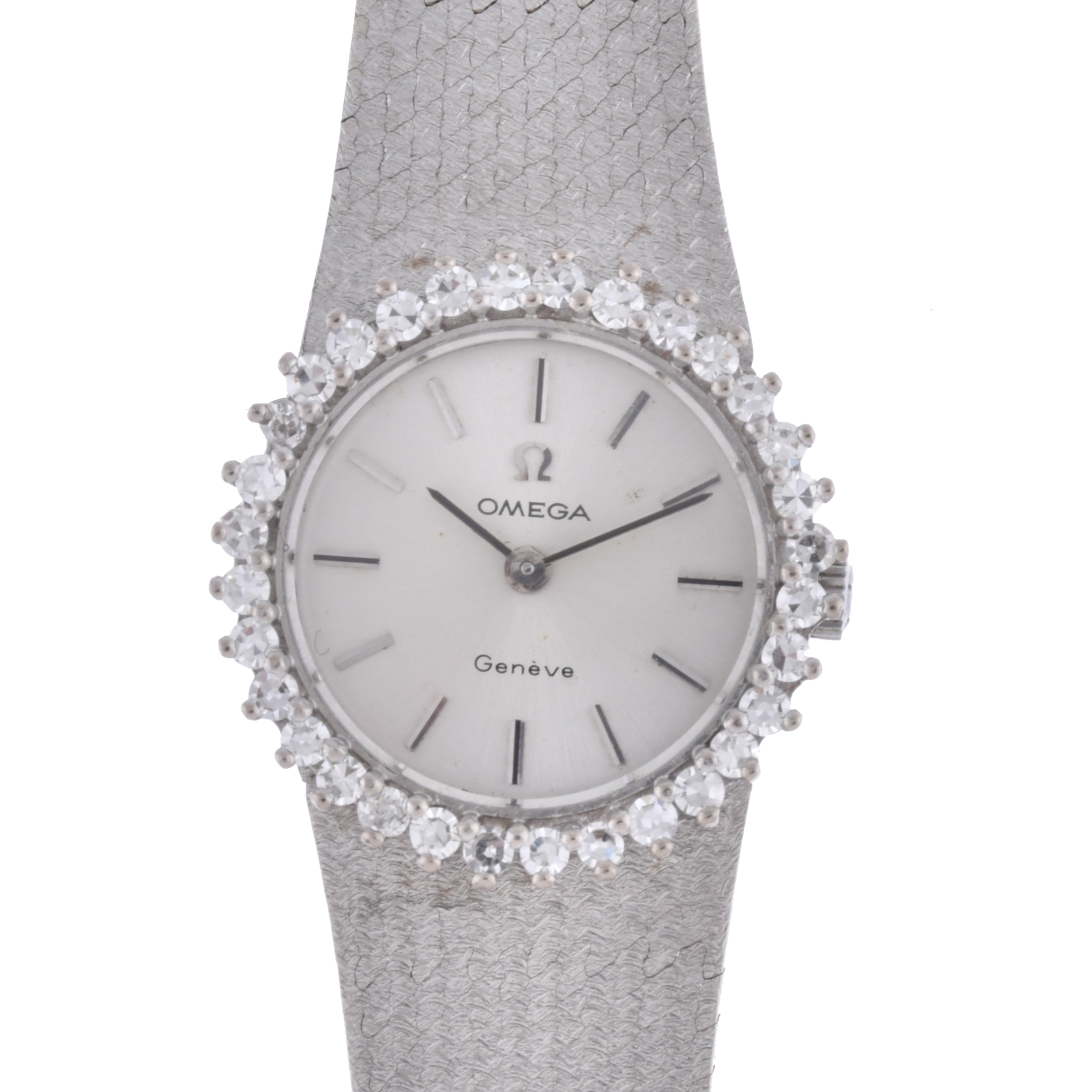 OMEGA, Reloj - joya con diamantes.