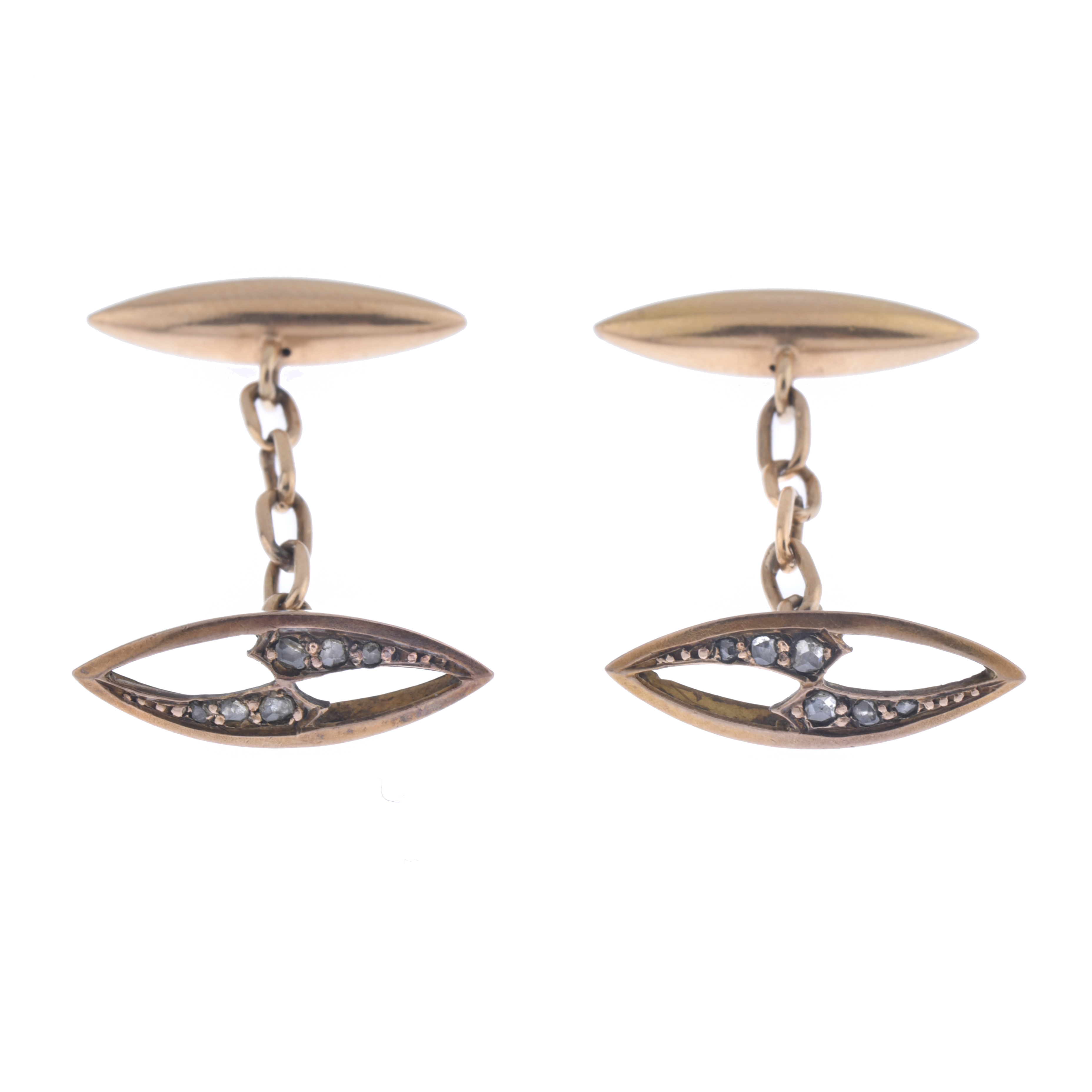 Belle Époque diamonds cufflinks.