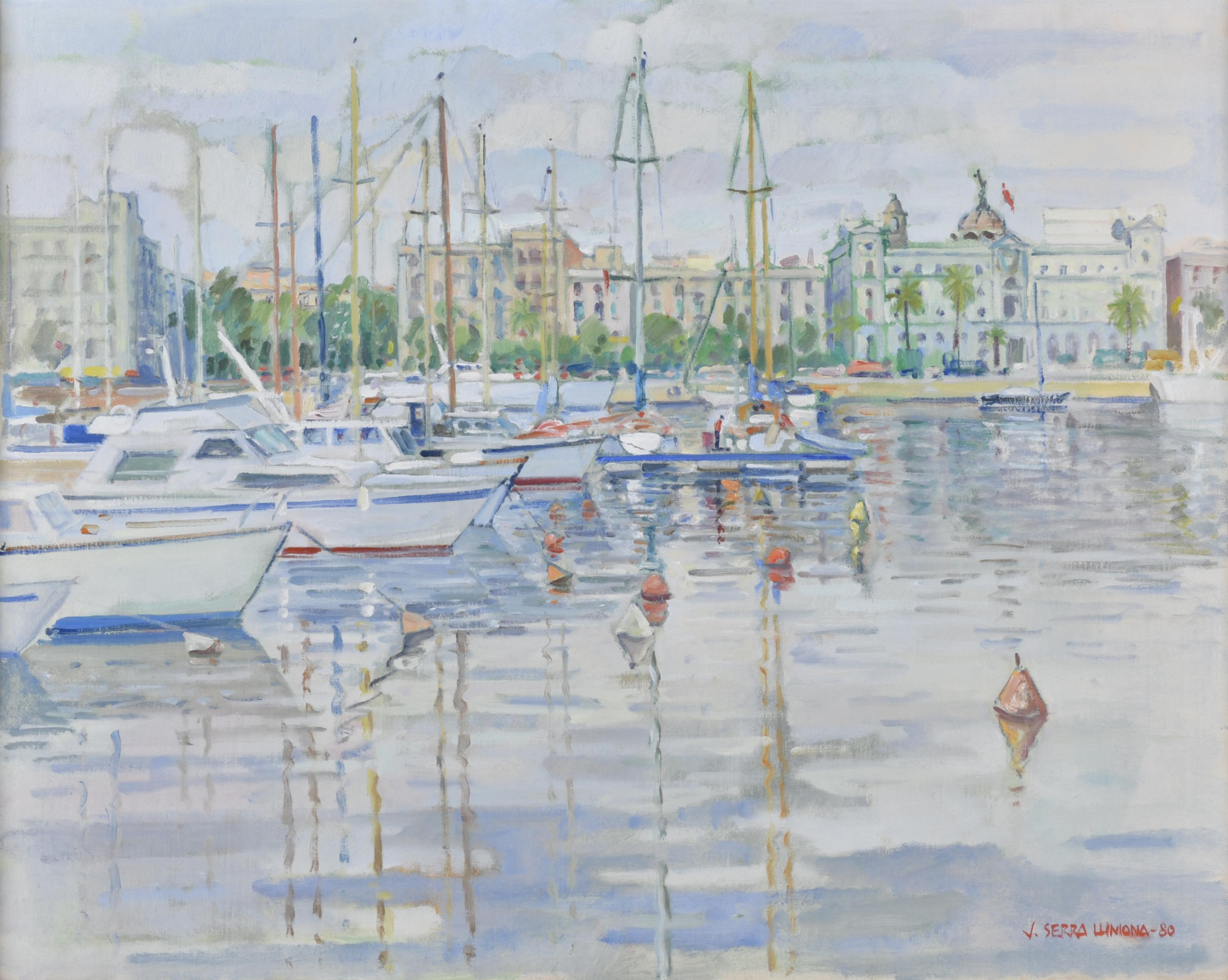 JOSEP SERRA LLIMONA (1937). "Paseo Colón desde el Naútico",