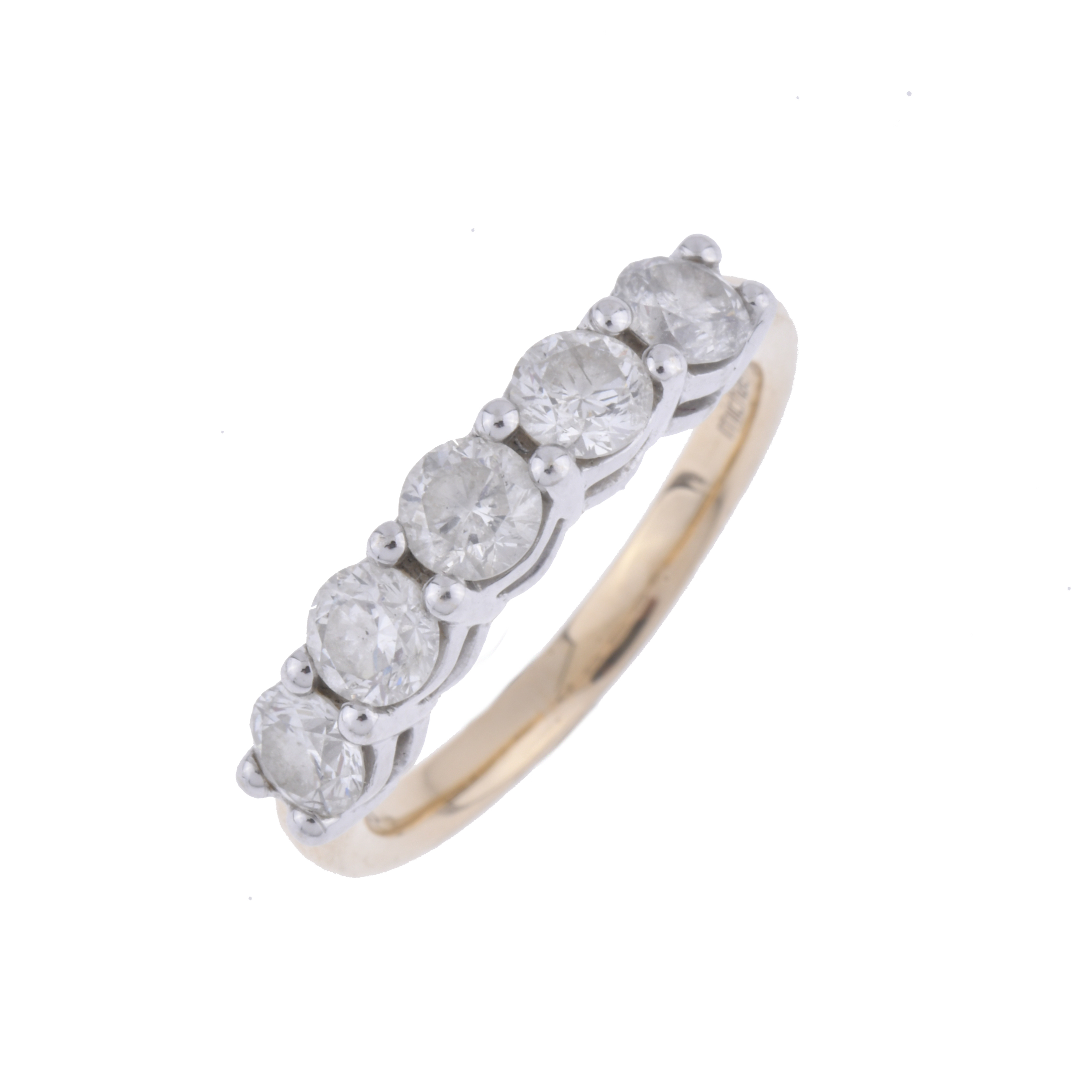 Anillo cinquillo con diamantes. Michael Hill.